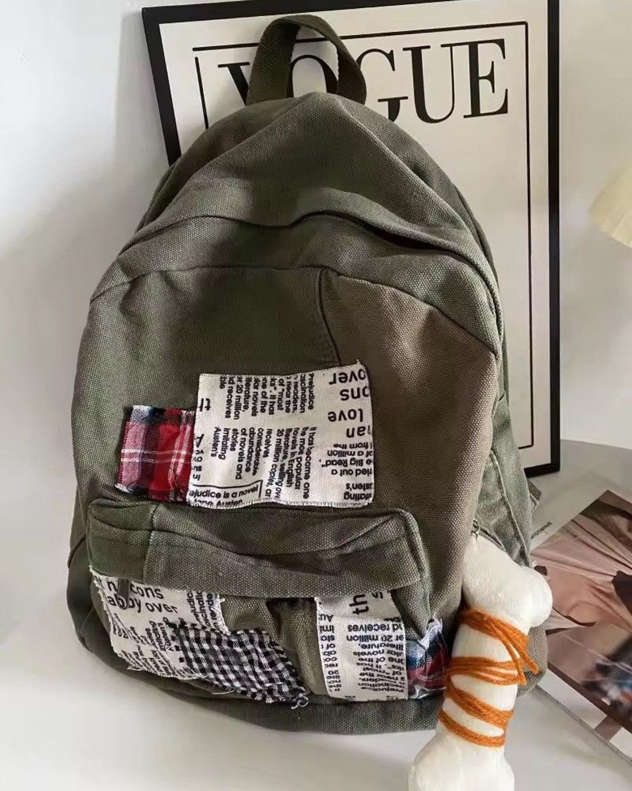 Other Japan Military Green Patchwork Backpack Bag Size ONE SIZE - 1 Thumbnail