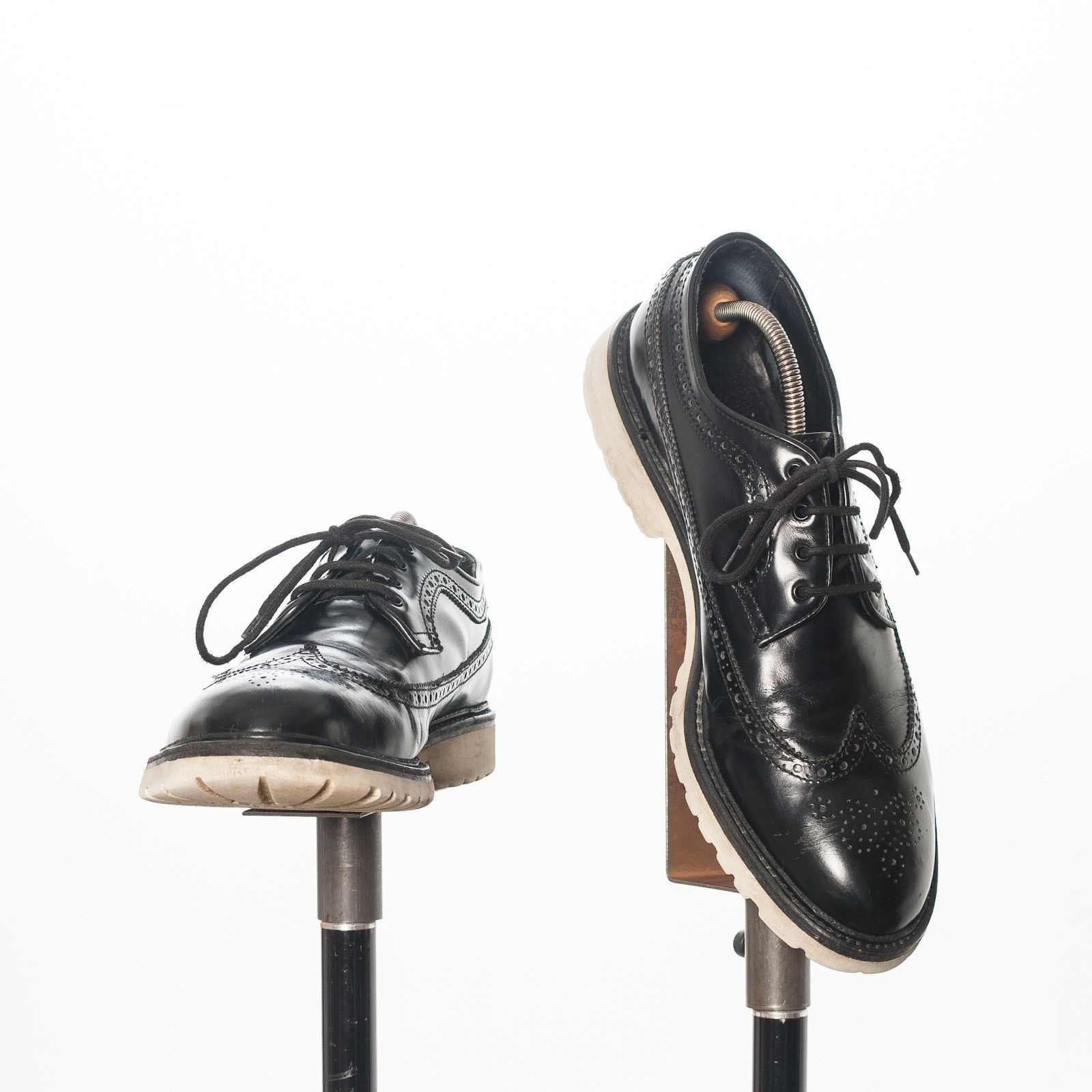 Dsquared2 DSQUARED2 Black Brogue Leather Shoes Italy Made EU43.5 Size US 10.5 / EU 43-44 - 1 Thumbnail