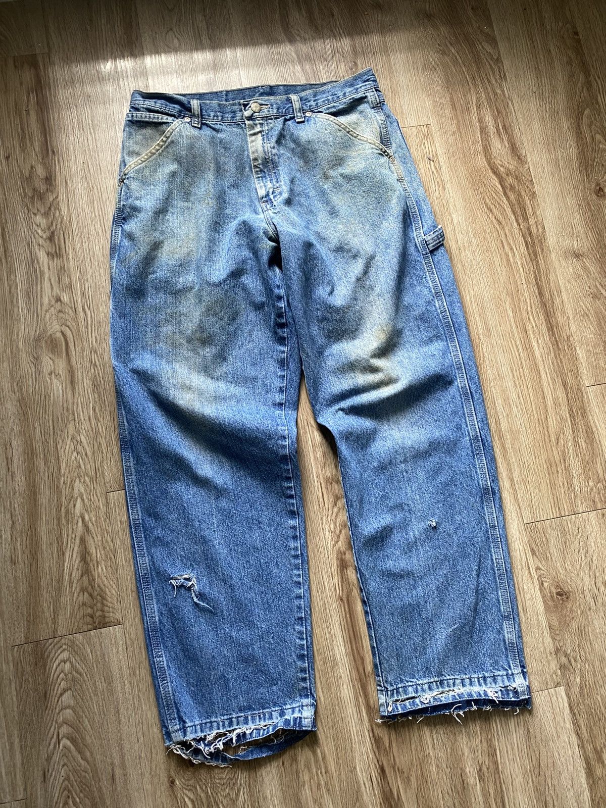 Wrangler Vintage Wrangler Distressed Faded Carpenter Jeans Size US 32 / EU 48 - 3 Thumbnail