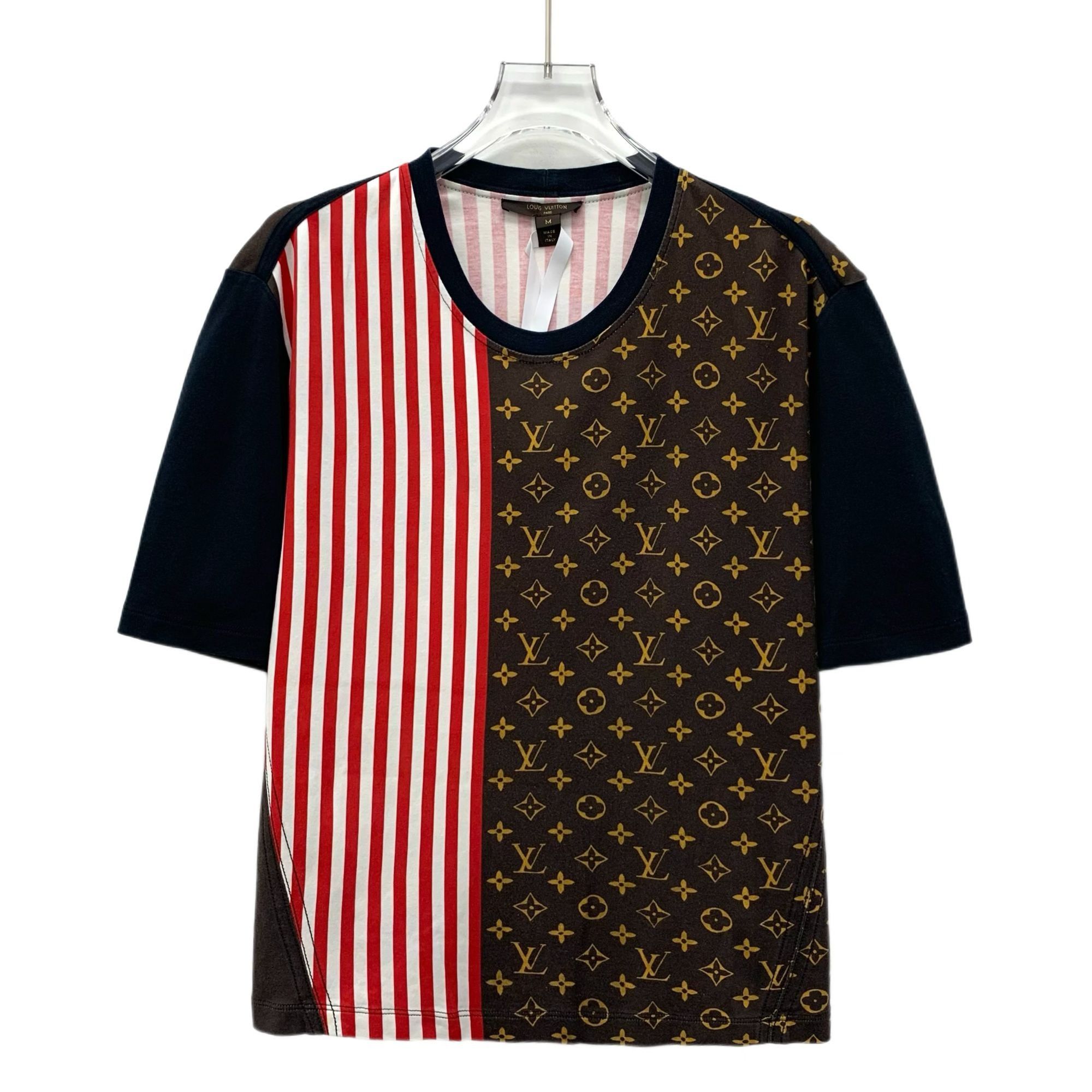 Louis Vuitton Louis Vuitton Multicolored Logo Patchwork Striped Cotton Rou Size US M / EU 48-50 / 2 - 1 Thumbnail