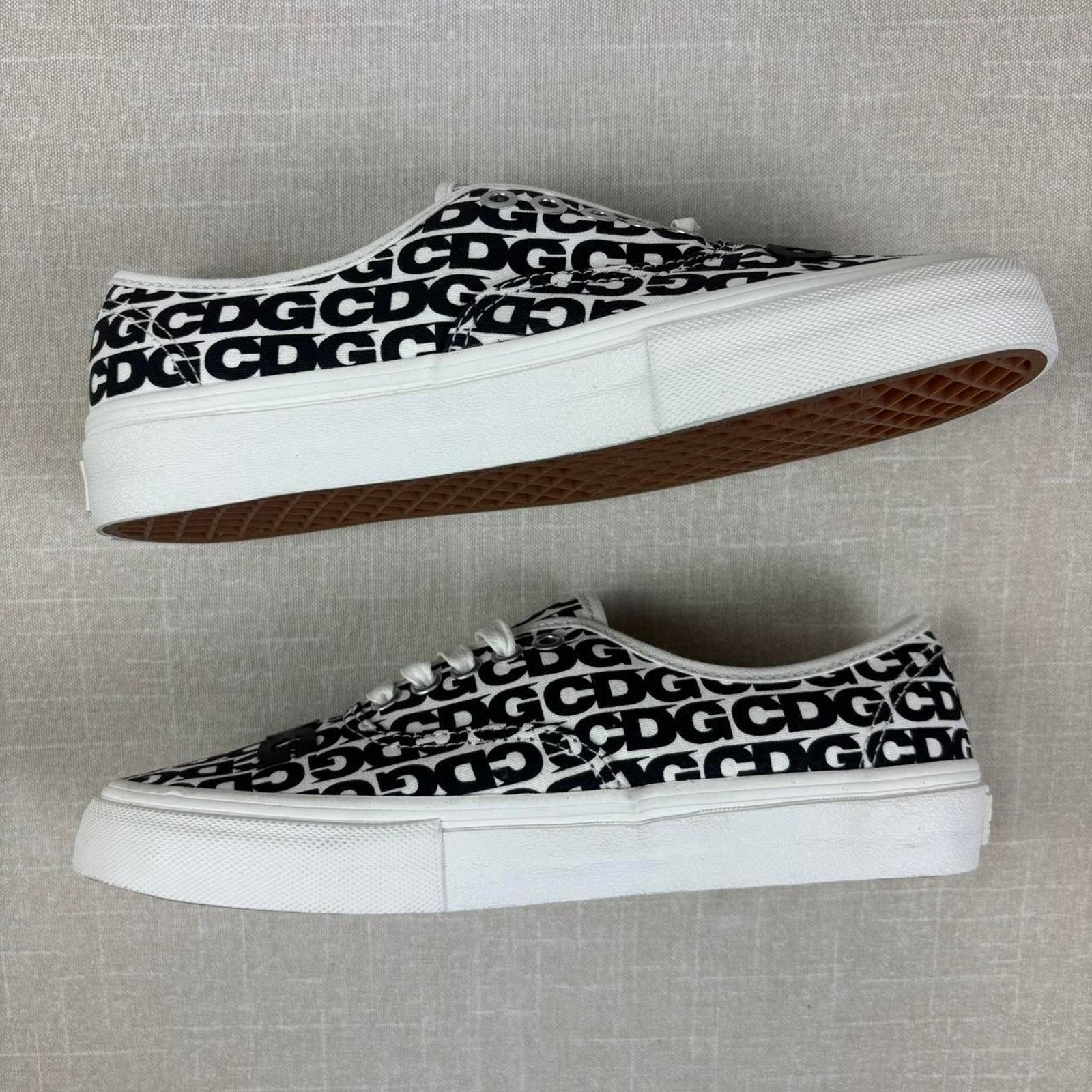 Vans 🐼 2018 Vans Authentic x CDG “White Heel Tab” 8W Size US 8 / IT 38 - 4 Thumbnail