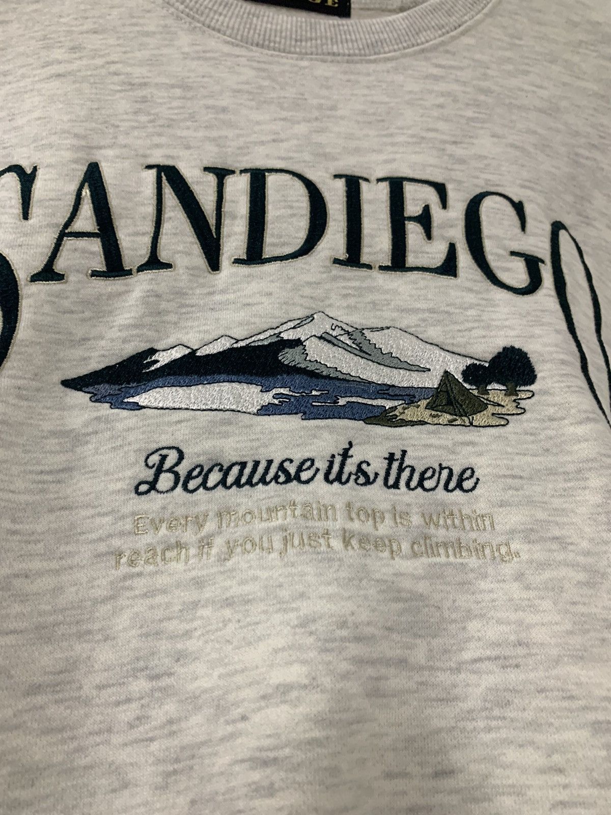 Japanese Brand SAN DIEGO Embroidered Sweatshirt Size ONE SIZE - 5 Thumbnail