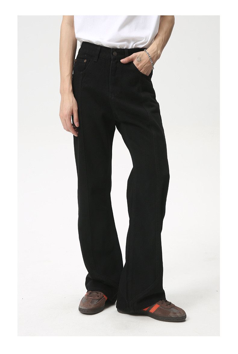 Japanese Brand × Jean Black cleanfit high street simple flared casual jeans Size US 34 / EU 50 - 3 Thumbnail