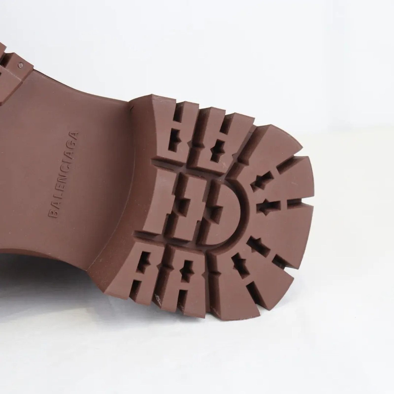 Balenciaga o1rshd1 Trooper Rubber Boots in Coffee Brown Size US 10 / EU 43 - 18 Thumbnail