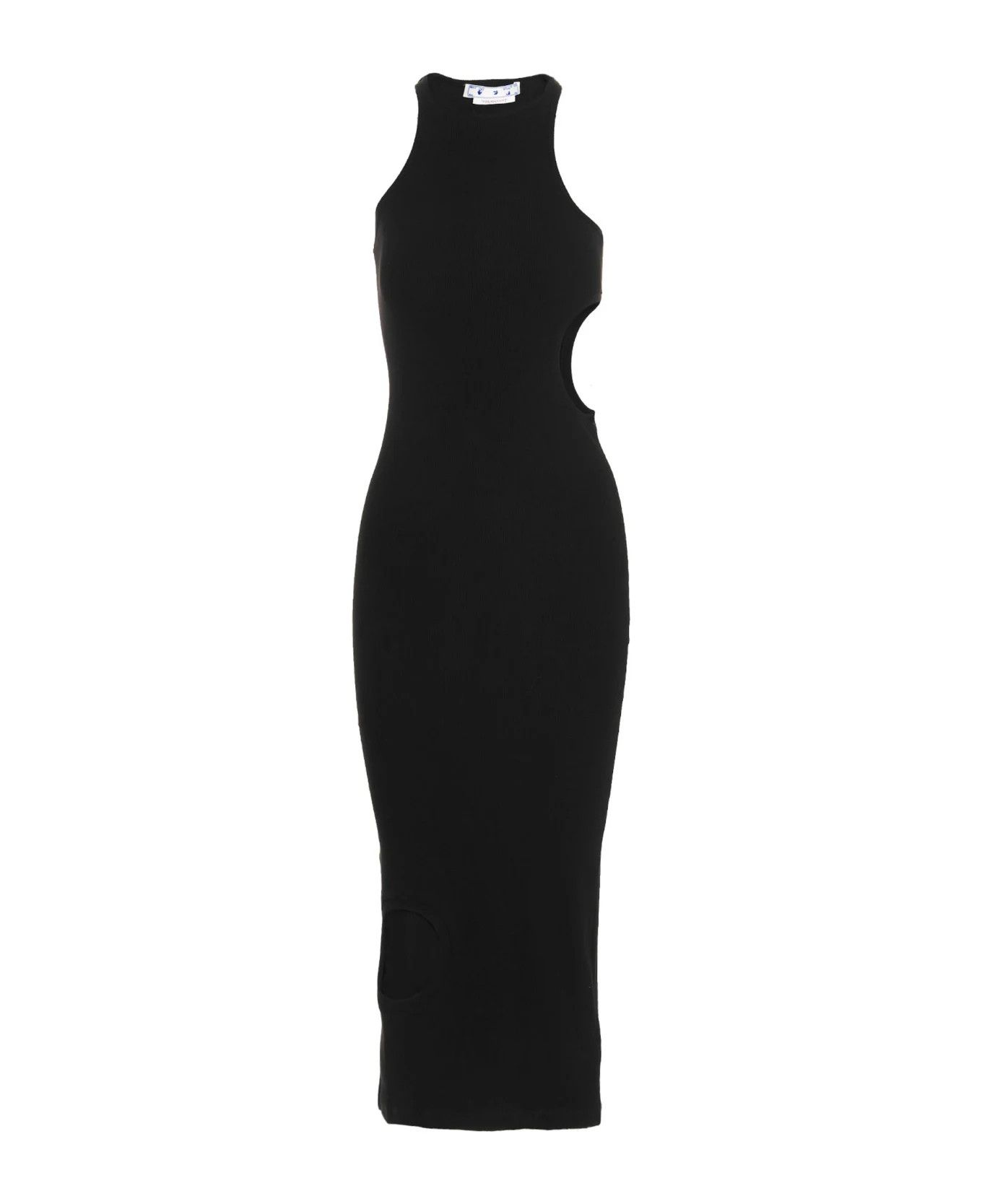 Off-White o1y1125 Midi Dress in Black Size M / US 6-8 / IT 42-44 - 2 Thumbnail