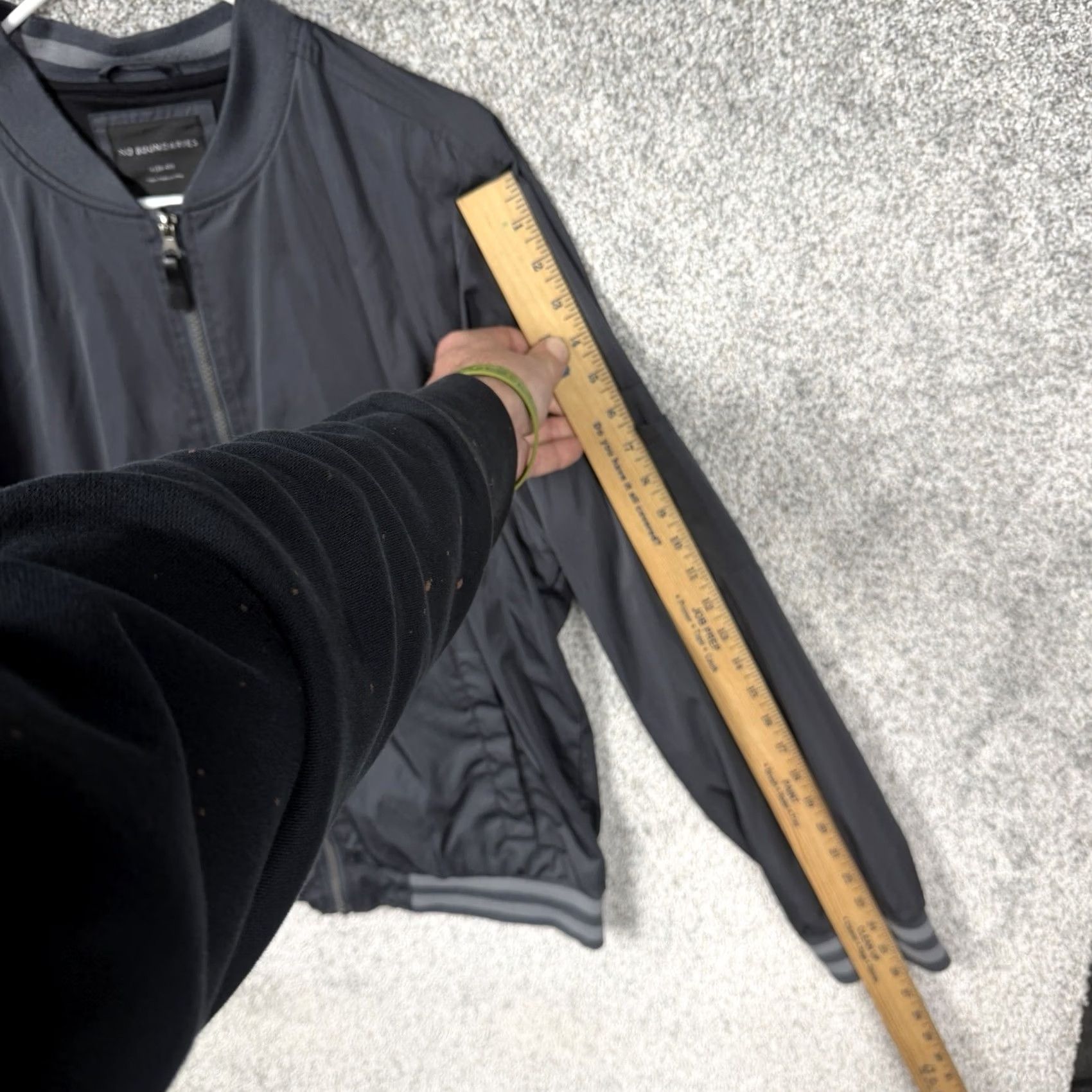 Vintage No boundaries Jacket M Urban Techwear Streetwear Lightweight Flight Varsity Bomber Coat Men Gray Retro Modern casual Size US M / EU 48-50 / 2 - 3 Thumbnail
