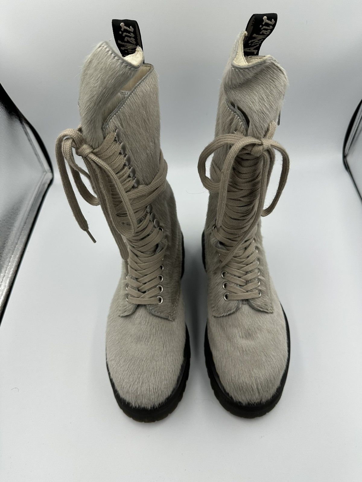 Dr. Martens × Rick Owens Rick Owens x Dr. Martens Pony Hair Boots Size US 7.5 / EU 40-41 - 4 Thumbnail