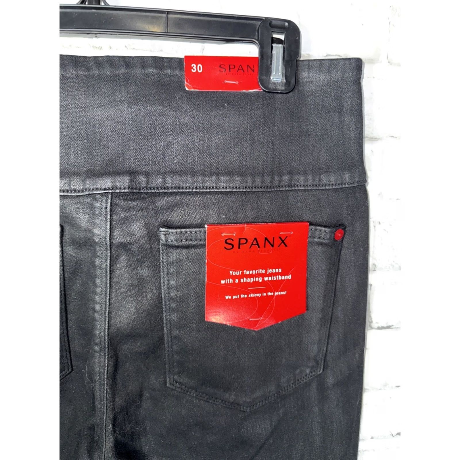 Spanx Spanx Womens Skinny Wax Pants Leggings Black 30” Shaping Waistband NWT Skinny Jeans Womens Black 30” Size 30" / US 8 / IT 44 - 5 Thumbnail
