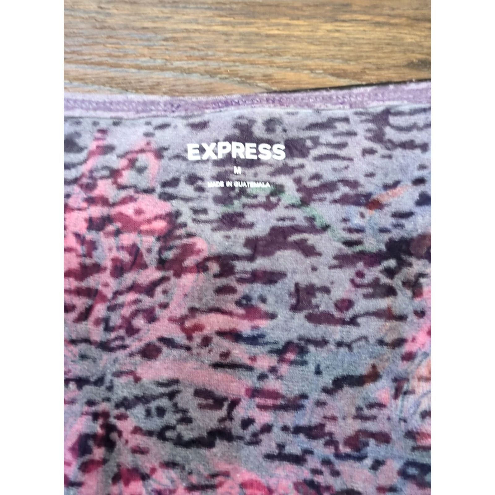 Express Express Tank Women M Floral Lightweight Purple Multicolor Tank Size M / US 6-8 / IT 42-44 - 3 Thumbnail