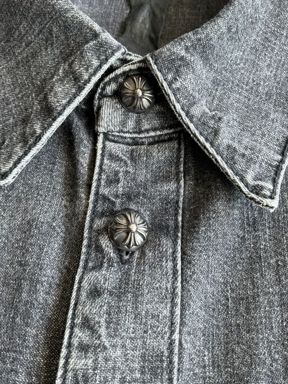 Chrome Hearts Chrome Hearts - Selvedge Denim Workdog Shirt Size US M / EU 48-50 / 2 - 7 Thumbnail