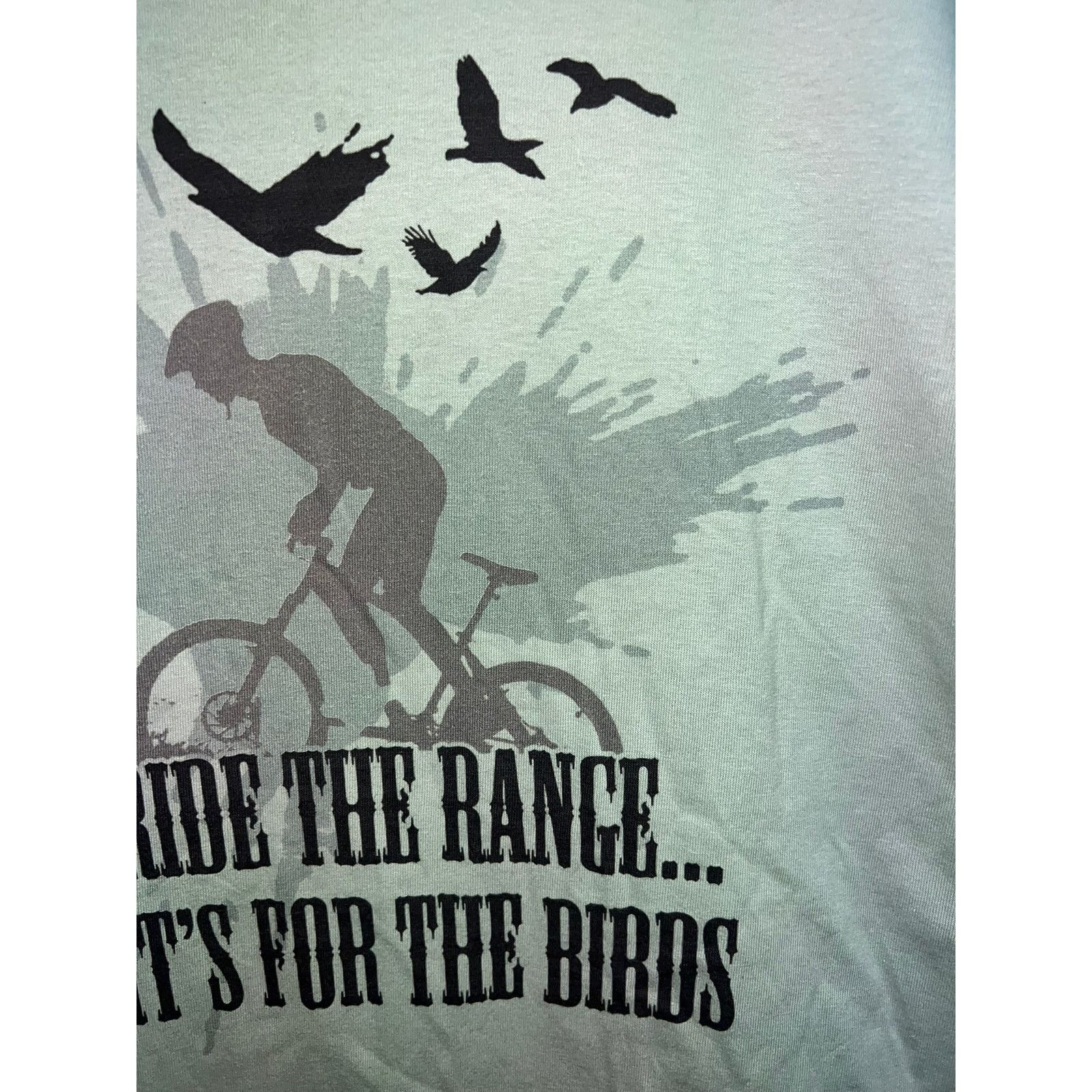 Gildan Chico Basin Ranch Shirt Hike The Plains Green Bike Hiker M Size US M / EU 48-50 / 2 - 4 Thumbnail