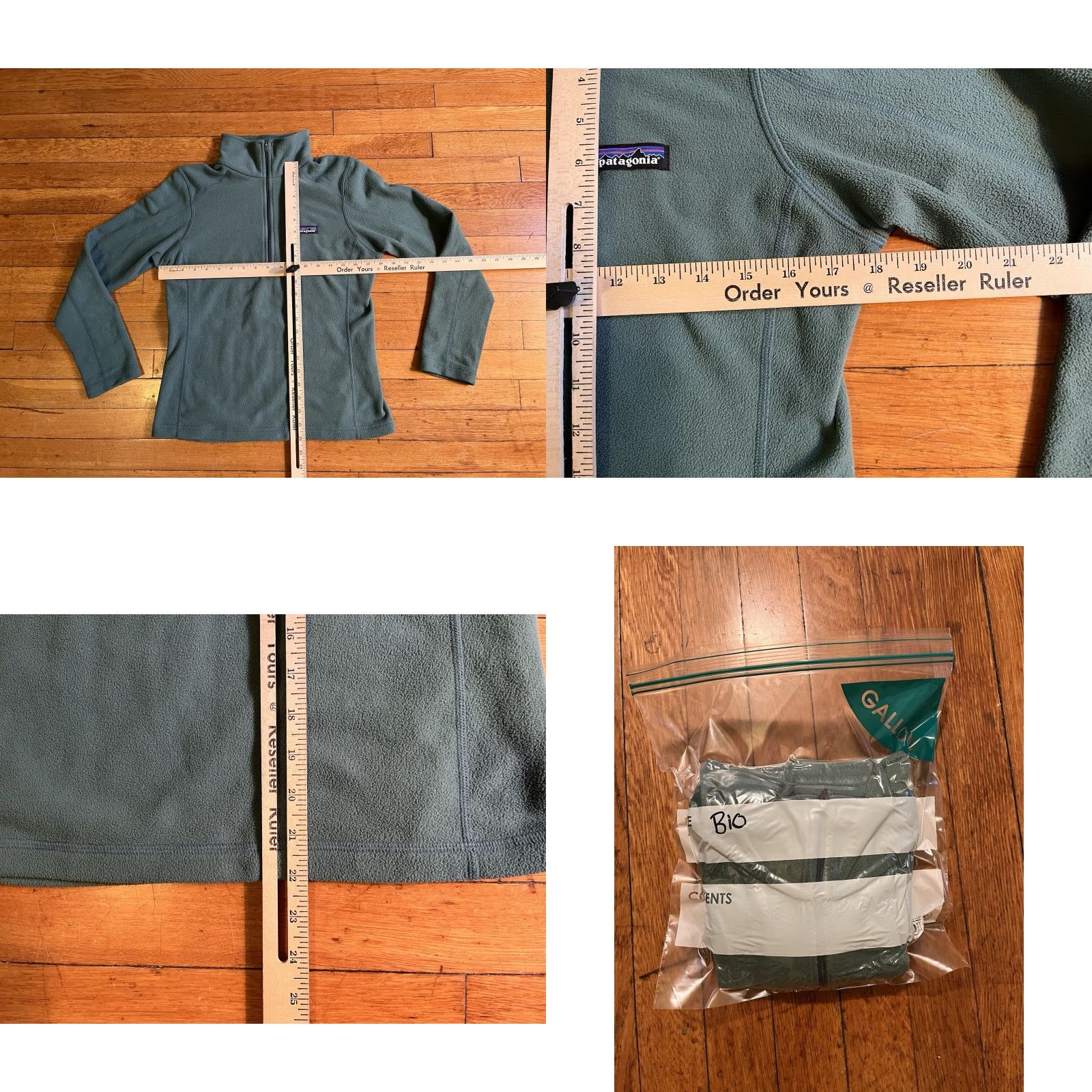 Patagonia Patagonia R1 Daily Zip-Neck Sweater Jacket Women’s XS Green Logo 1/2 Zip Jacket Size XS / US 0-2 / IT 36-38 - 8 Thumbnail