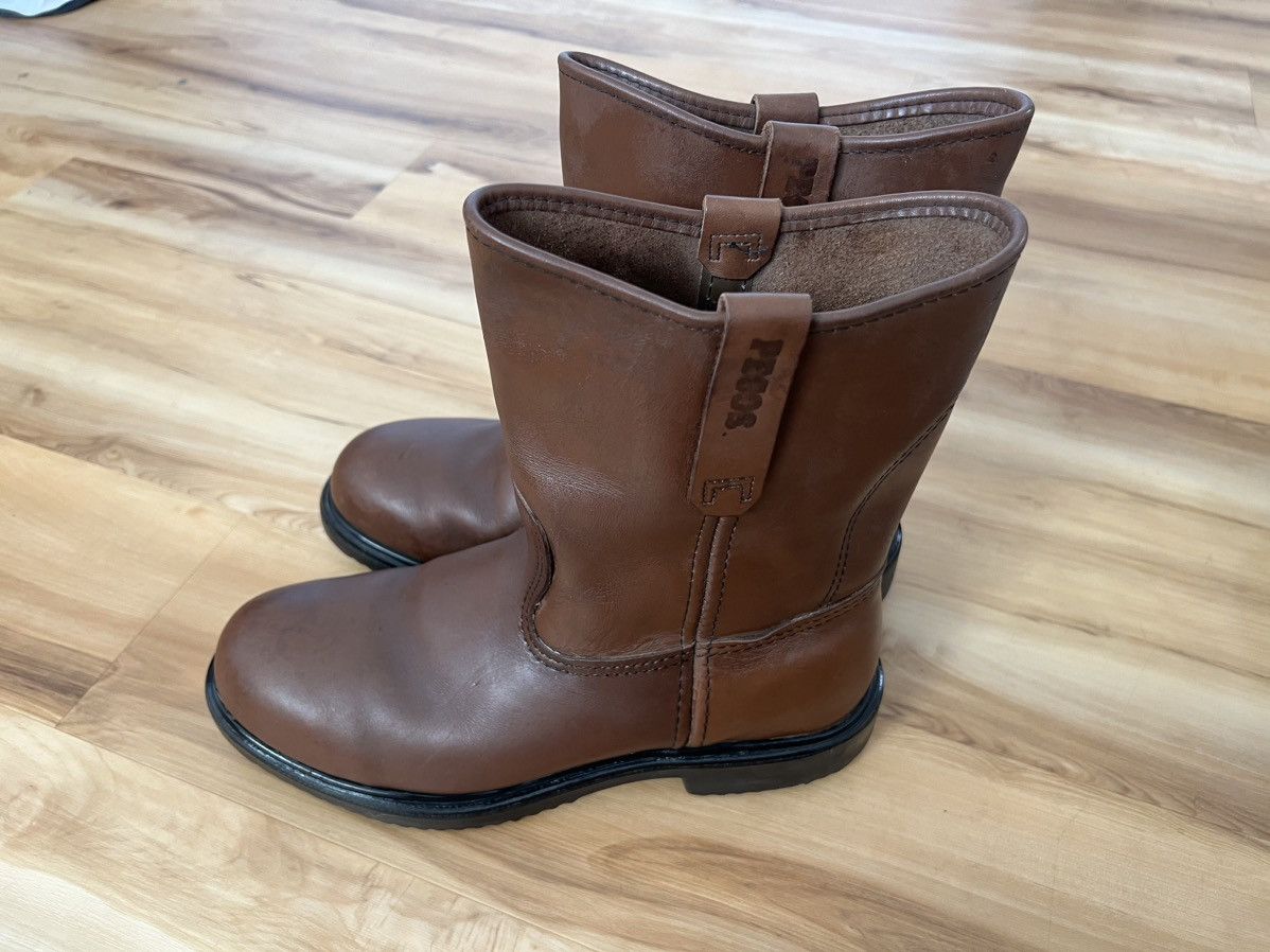 Red Wing Red Wing Pecos 8242 Pull On Safety Steel Toe Boots Leather Size US 9 / EU 42 - 3 Thumbnail