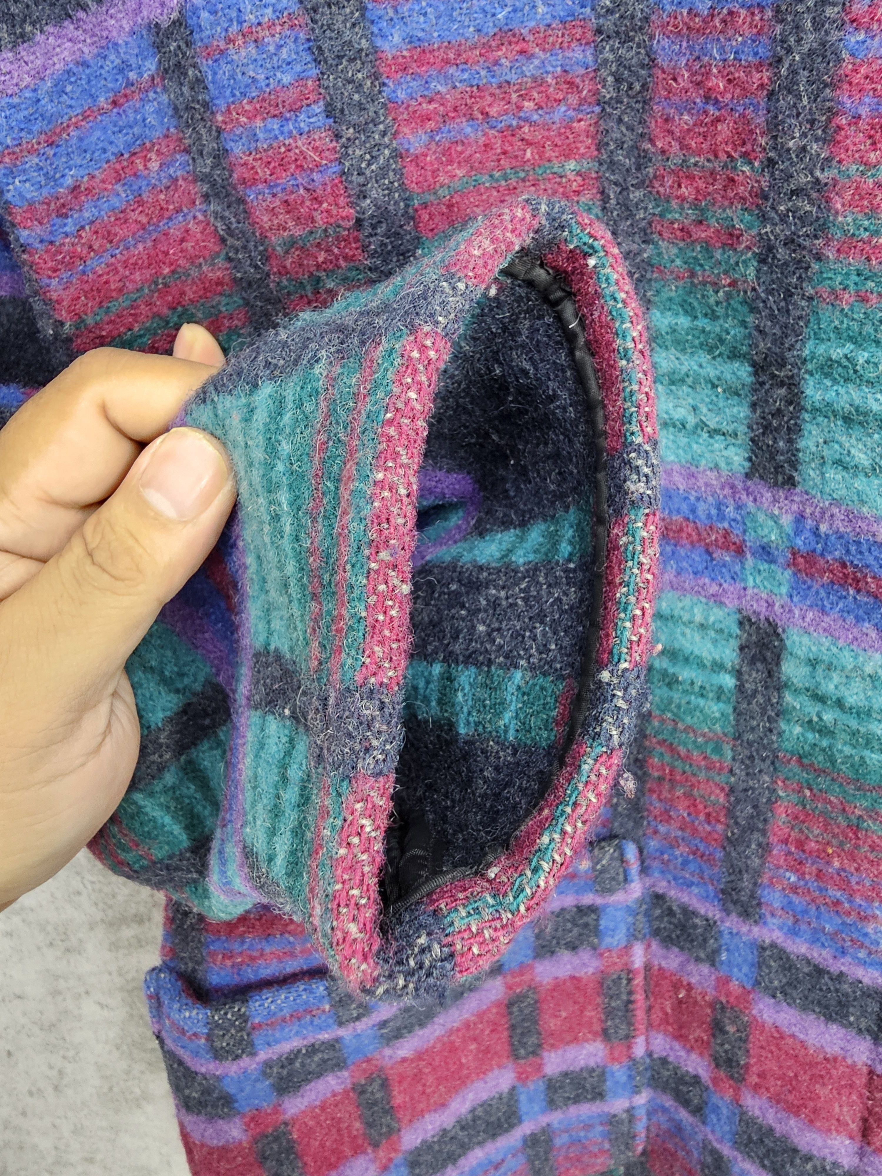 L.L. Bean Vintage L.L. BEAN Abstract Design Wool Coat Jacket J0043 Size S / US 4 / IT 40 - 11 Thumbnail