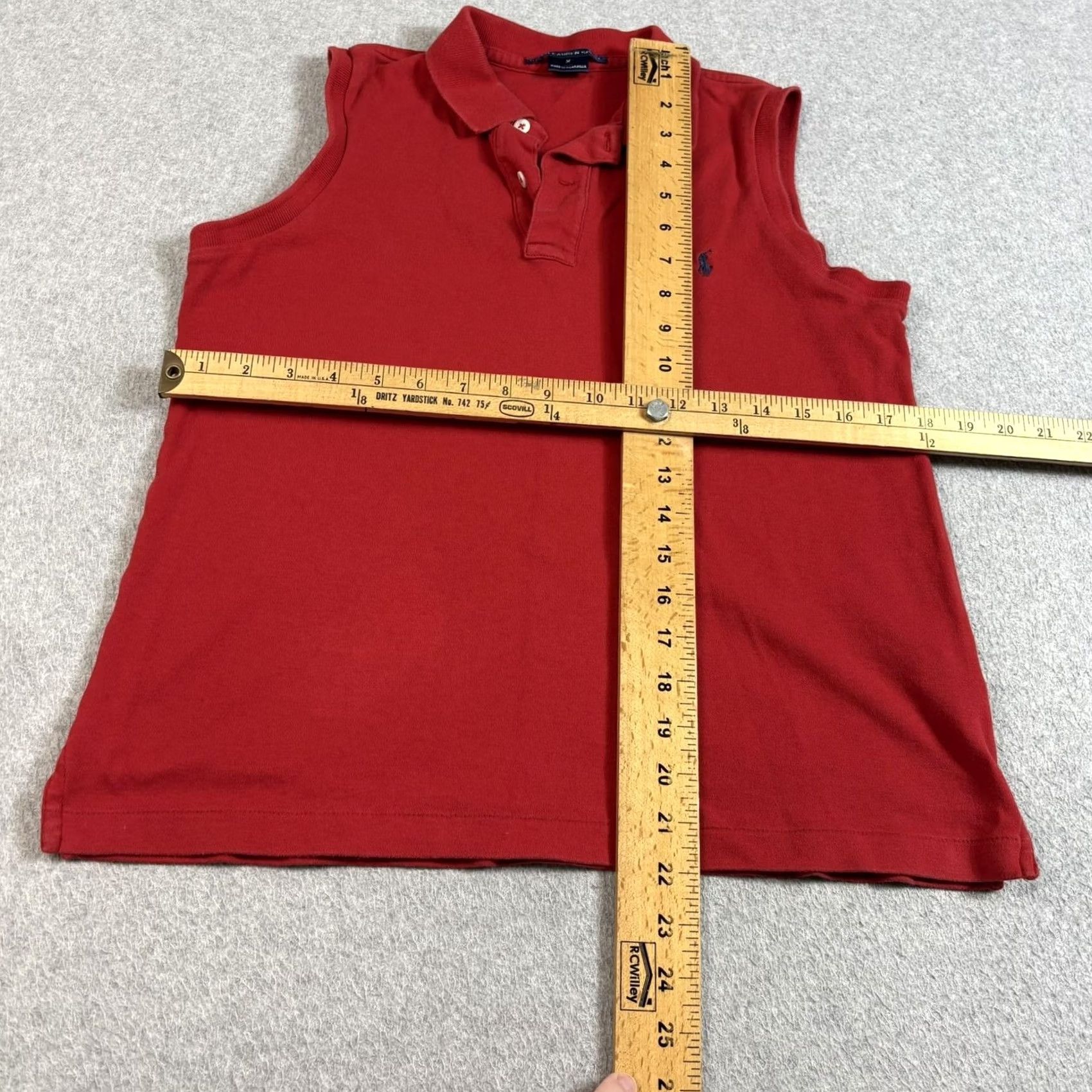 Polo Ralph Lauren Ralph Lauren Sport Tank Top Women M Red Polo Sleeveless Tennis Golf Heritage Size M / US 6-8 / IT 42-44 - 7 Thumbnail