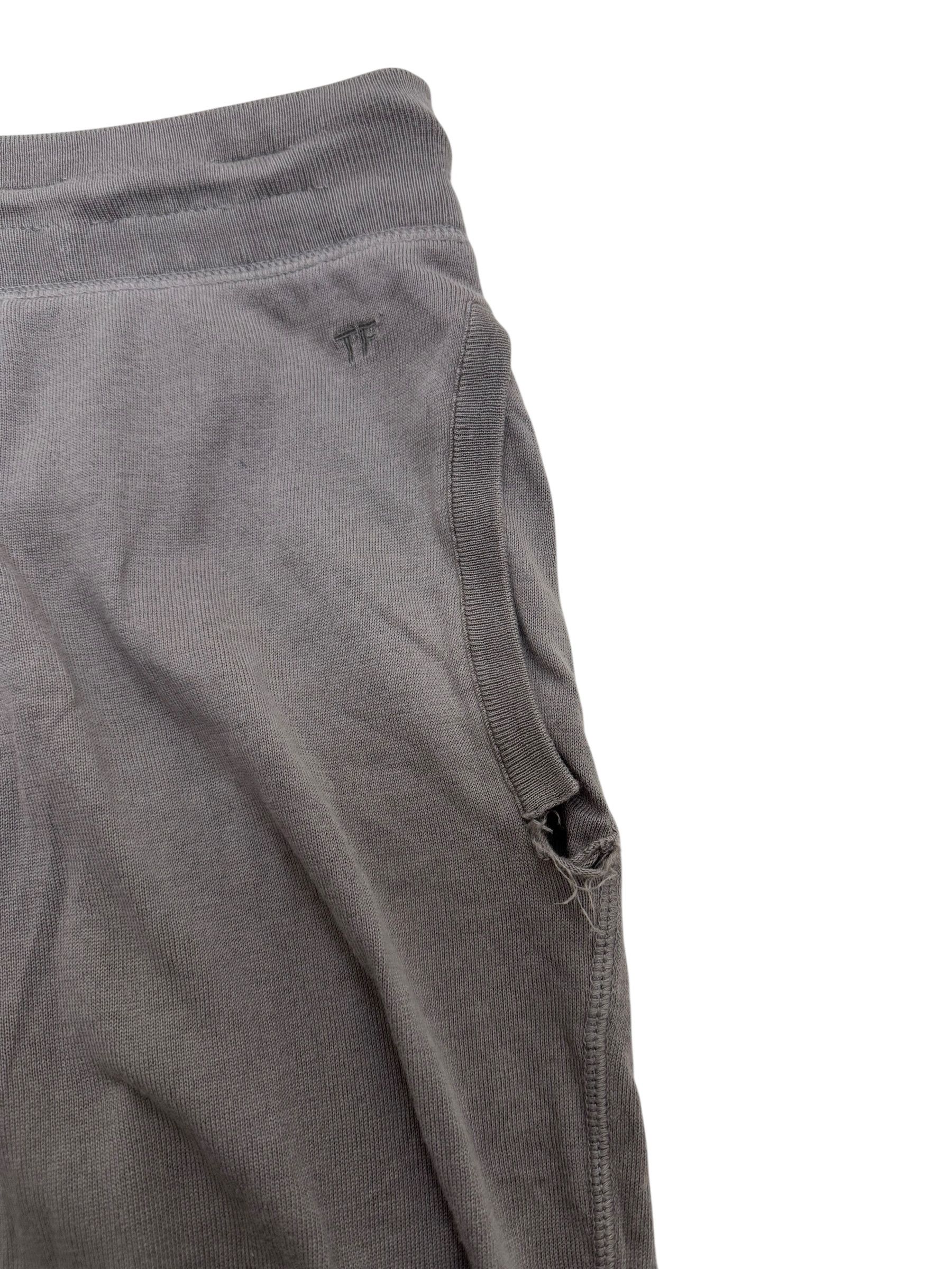 Tom Ford Tom Ford Grey Mens Embroidered Logo Sweatpants Size US 34 / EU 50 - 4 Thumbnail