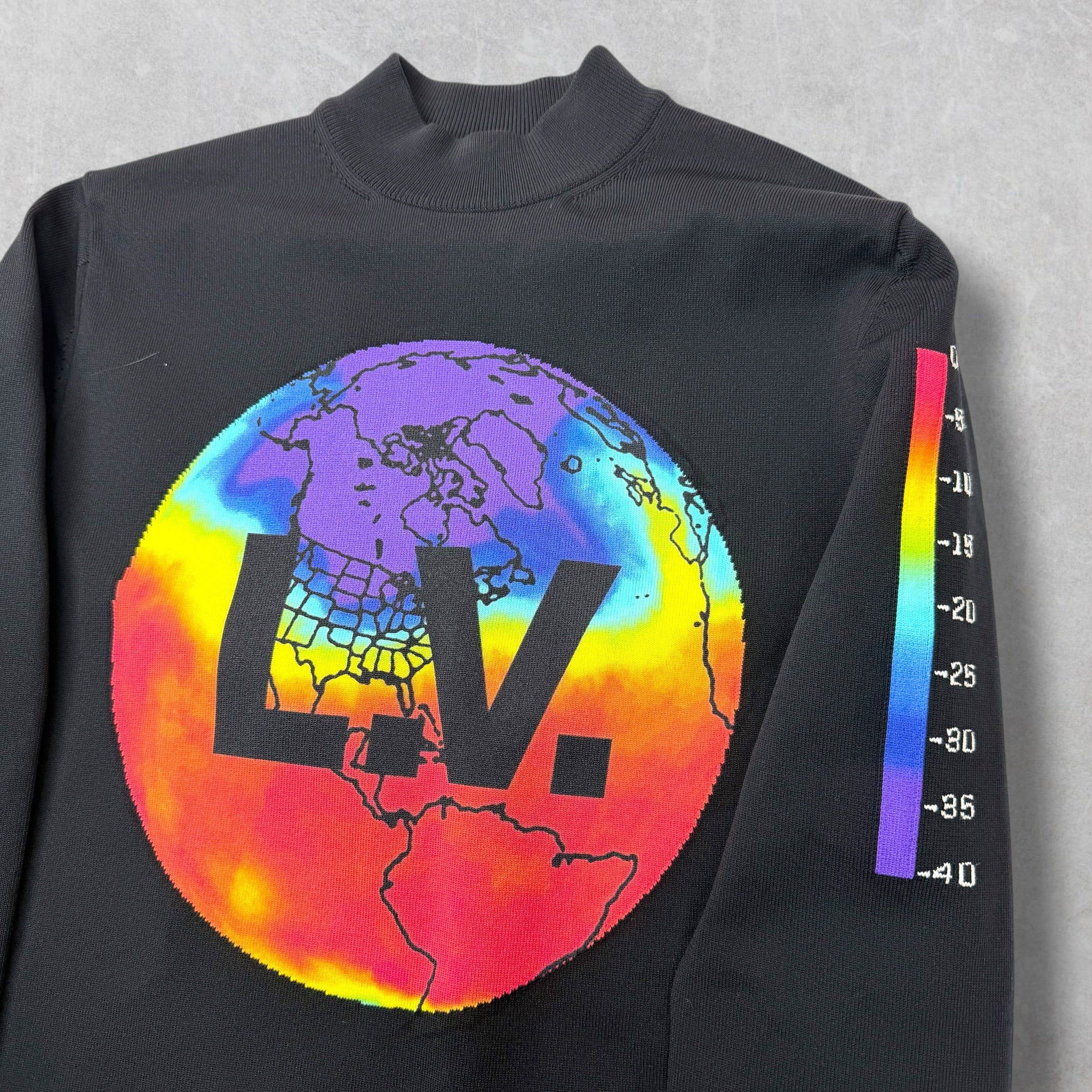 Louis Vuitton Louis Vuitton Printed Intarsia Globe Mock Neck XS Size US XS / EU 42 / 0 - 3 Thumbnail