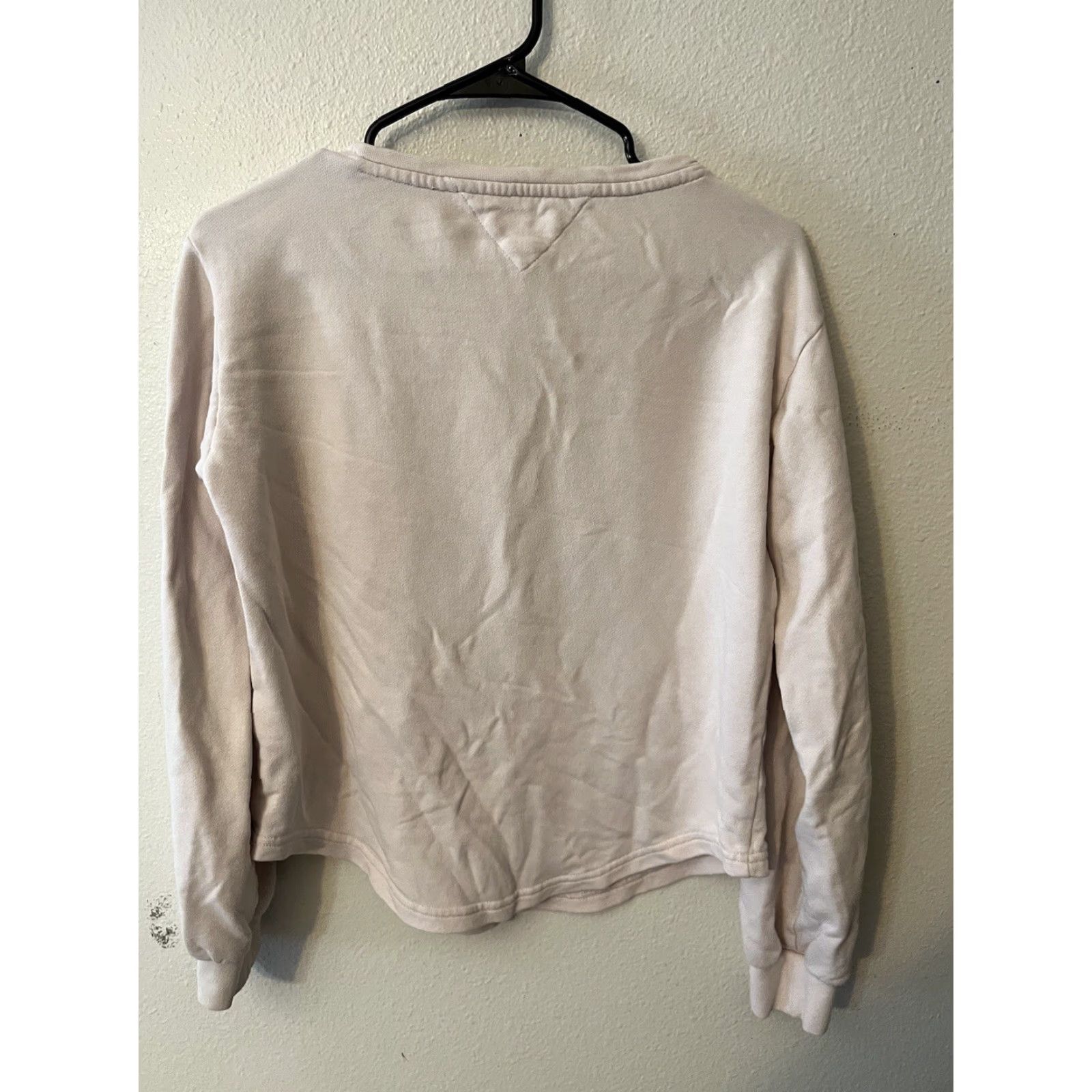 Tommy Hilfiger Tommy Hilfiger Sweatshirt Women Small Pink Cotton Blend Logo Pullover Long Sleeve Activewear Womens Size S / US 4 / IT 40 - 3 Thumbnail