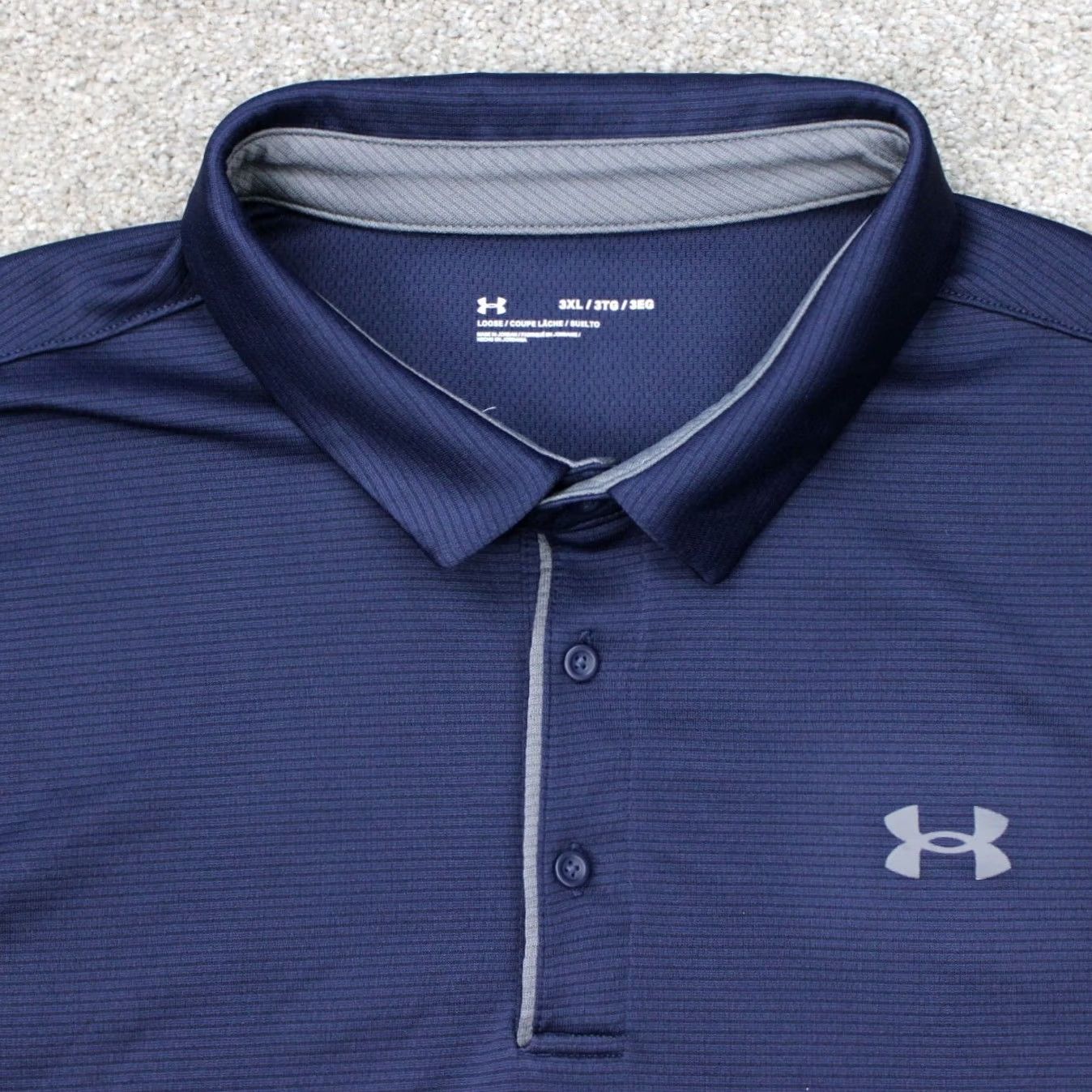 Under Armour Under Armour Polo Shirt Mens 3XL XXXL Blue Short Sleeve Regular Fit Logo Breathable Polo Shirt 3XL Blue Under Armour HeatGear Brand- Under Armour的 Size US XXL / EU 58 / 5 - 6 Thumbnail