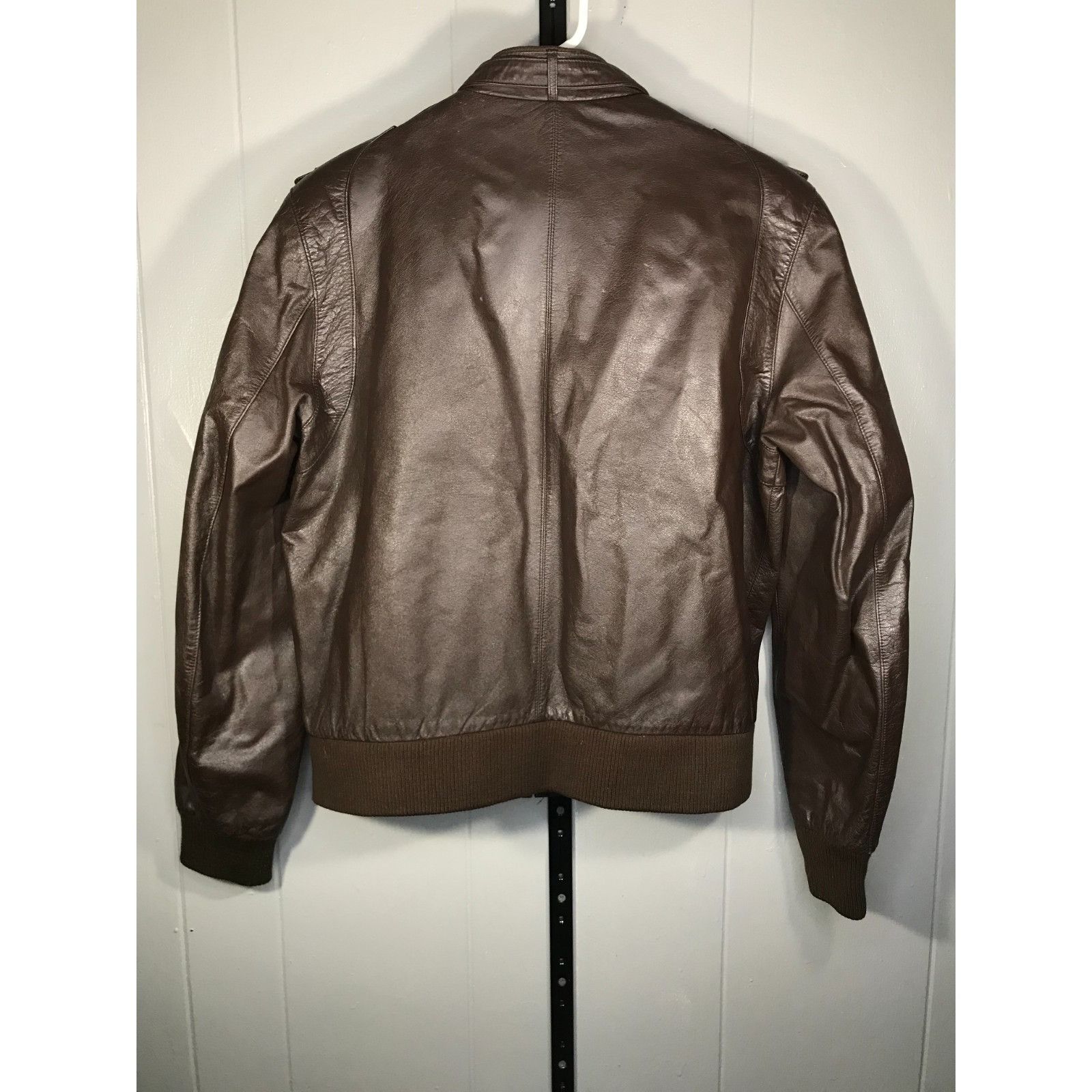 Other Vintage Berman's Leather Bomber Jacket mens sz 42 Fleece lin Size US M / EU 48-50 / 2 - 2 Thumbnail