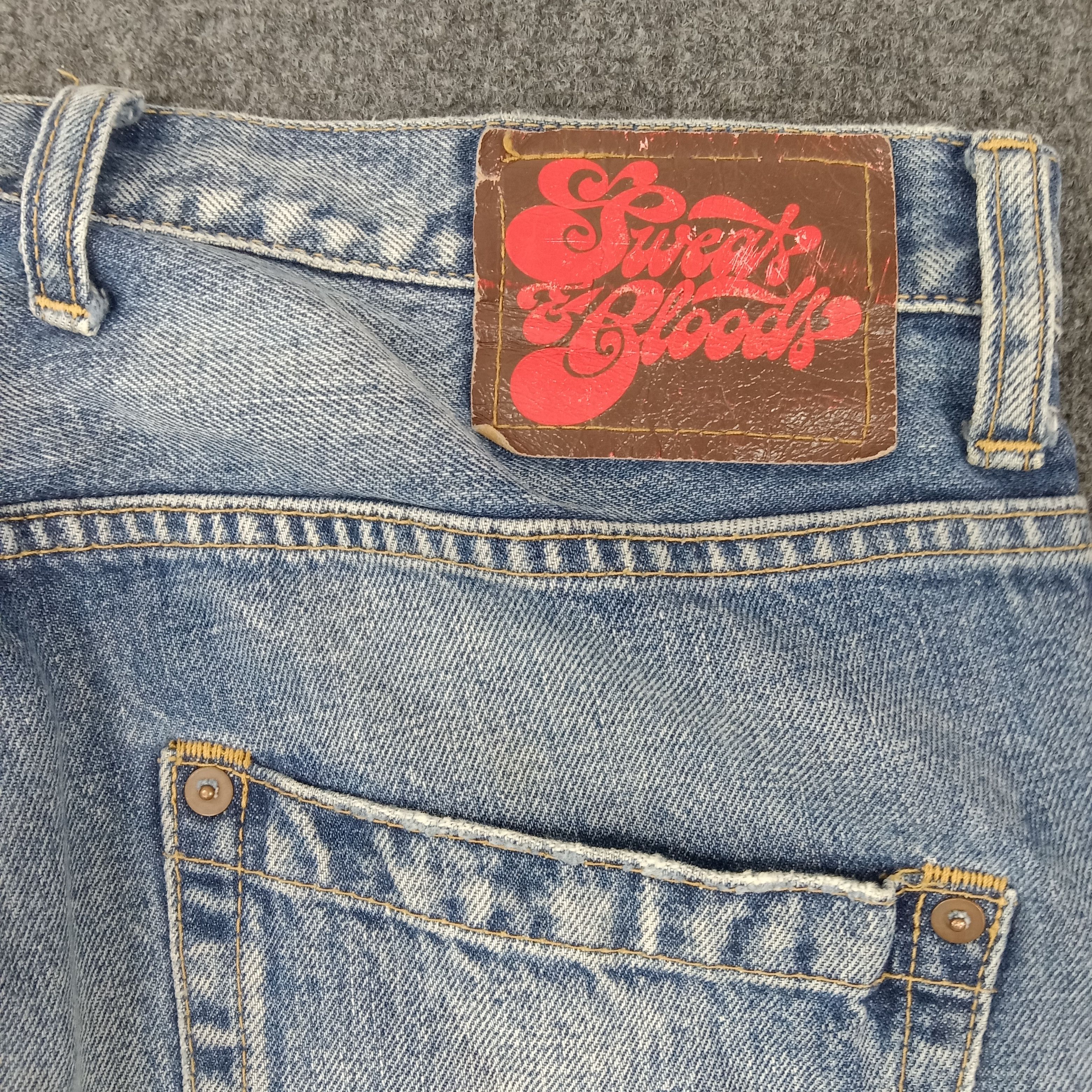 Japanese Brand RNA Sweats Bloods Distressed Style Denim Jeans Size US 33 - 8 Thumbnail