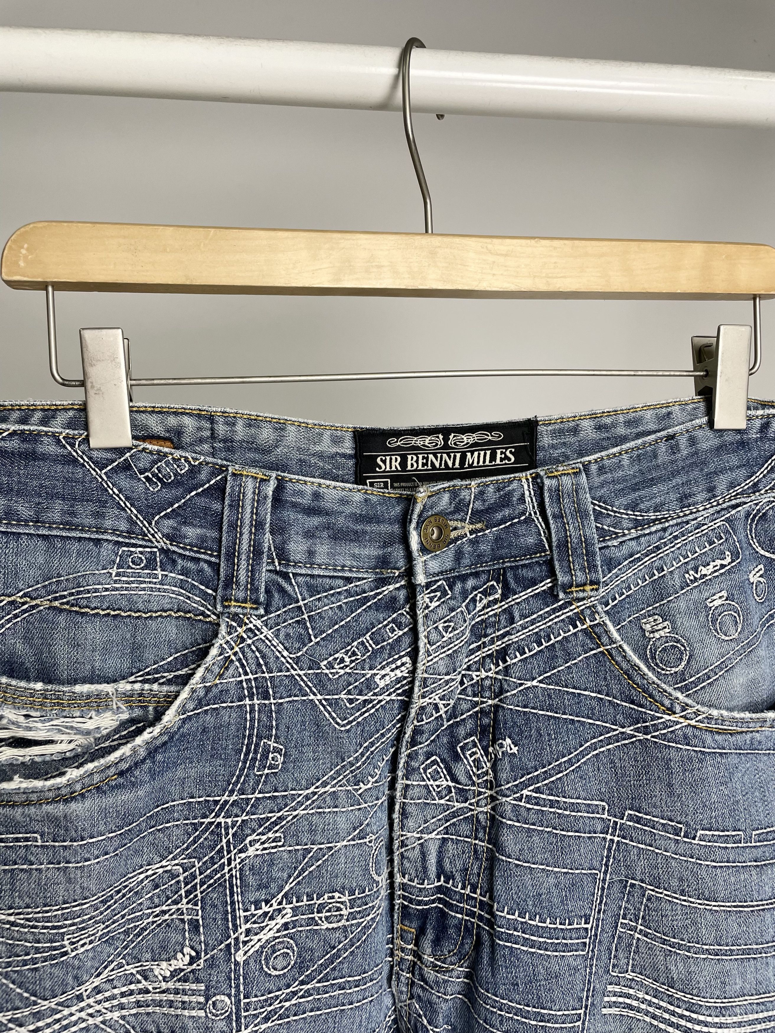 Fubu Sir Benni Miles Vintage Loose Fit Denim Jorts Y2K Shorts Size US 32 / EU 48 - 13 Thumbnail