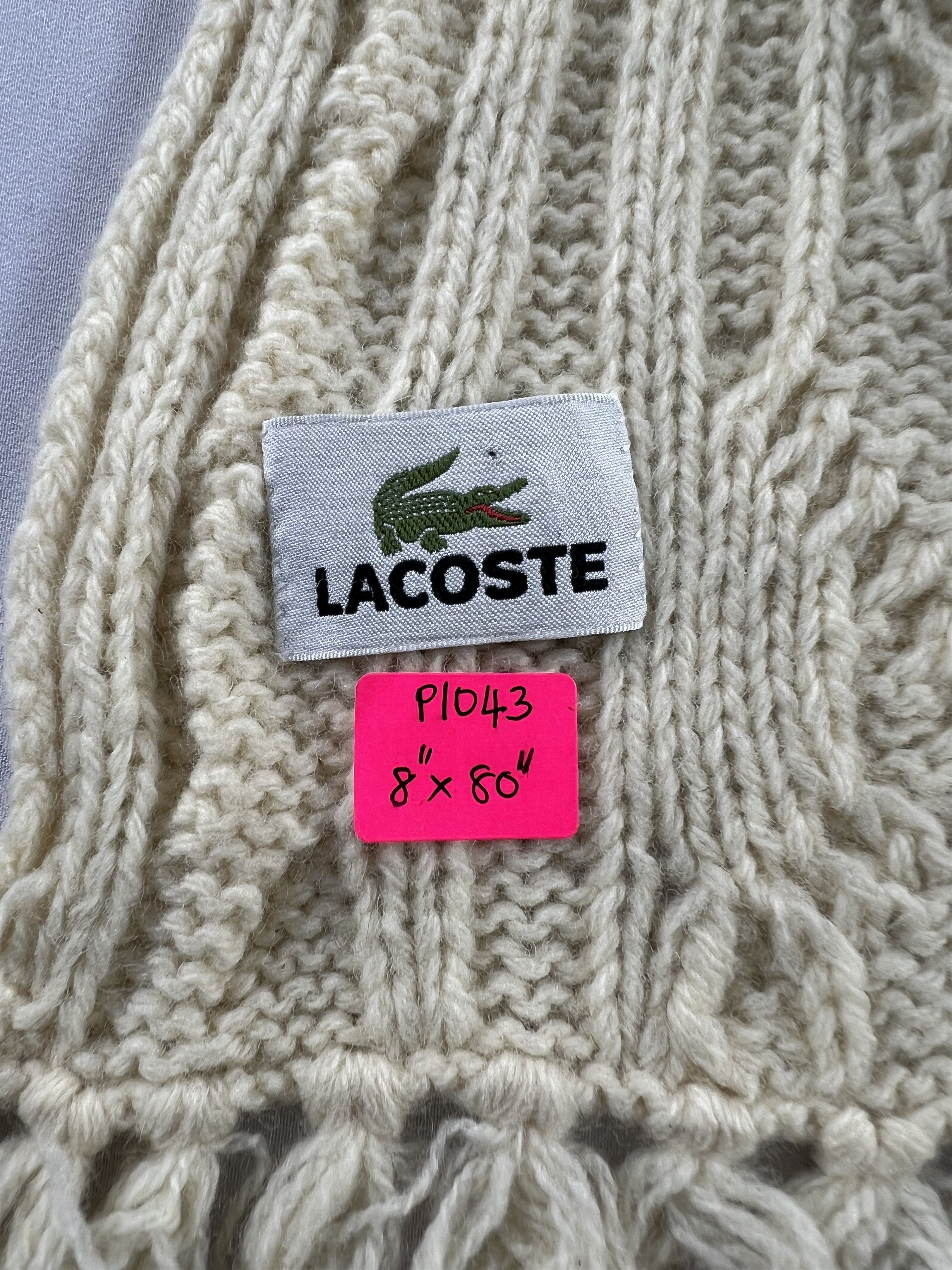 Lacoste Lacoste Knit Scarf / Muffler / Neckwear P1043 Size ONE SIZE - 5 Thumbnail