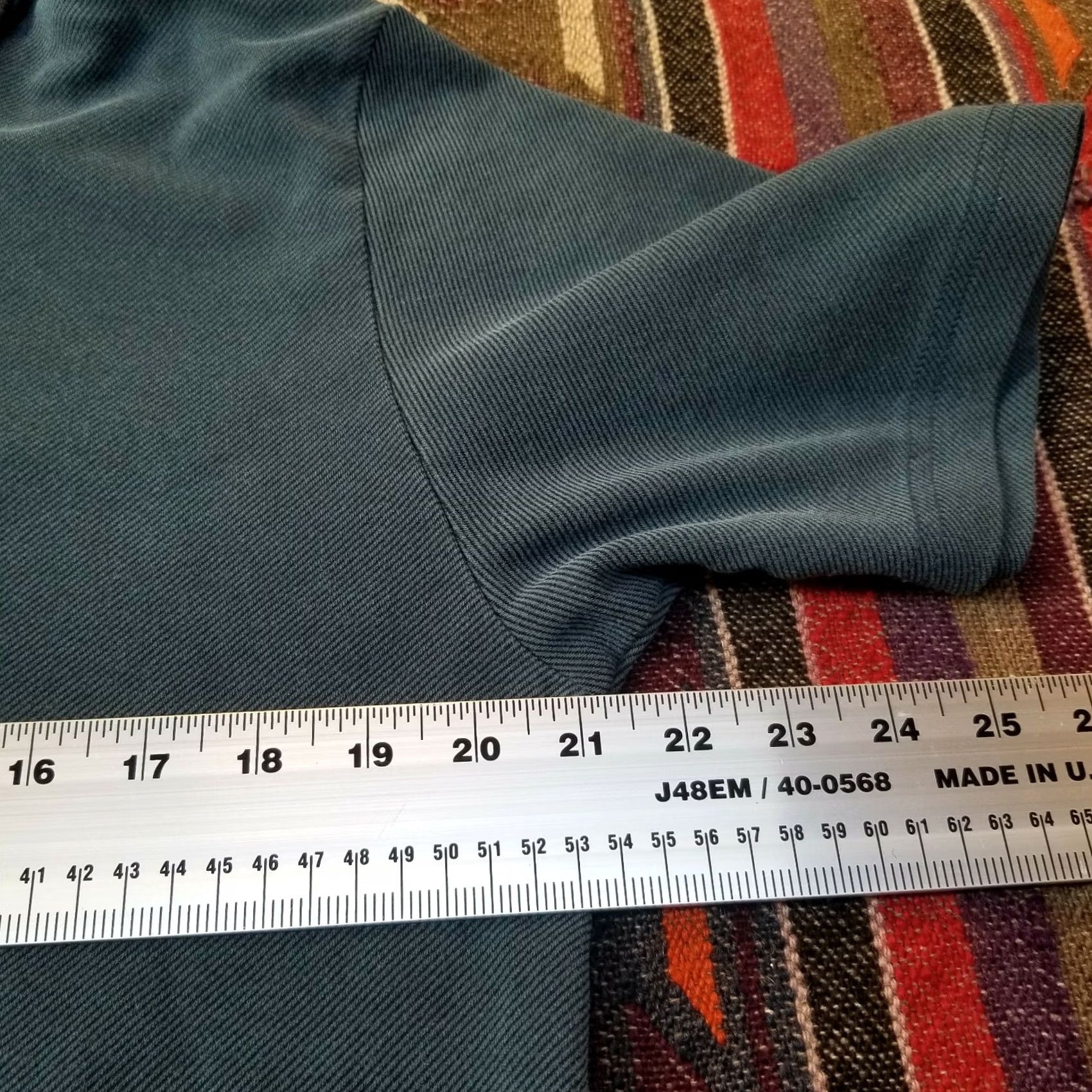 Liz Claiborne Claiborne Men's Large Blue Pinstripe Polo Shirt Short Sleeves Cotton Blend Casual Size US L / EU 52-54 / 3 - 4 Thumbnail