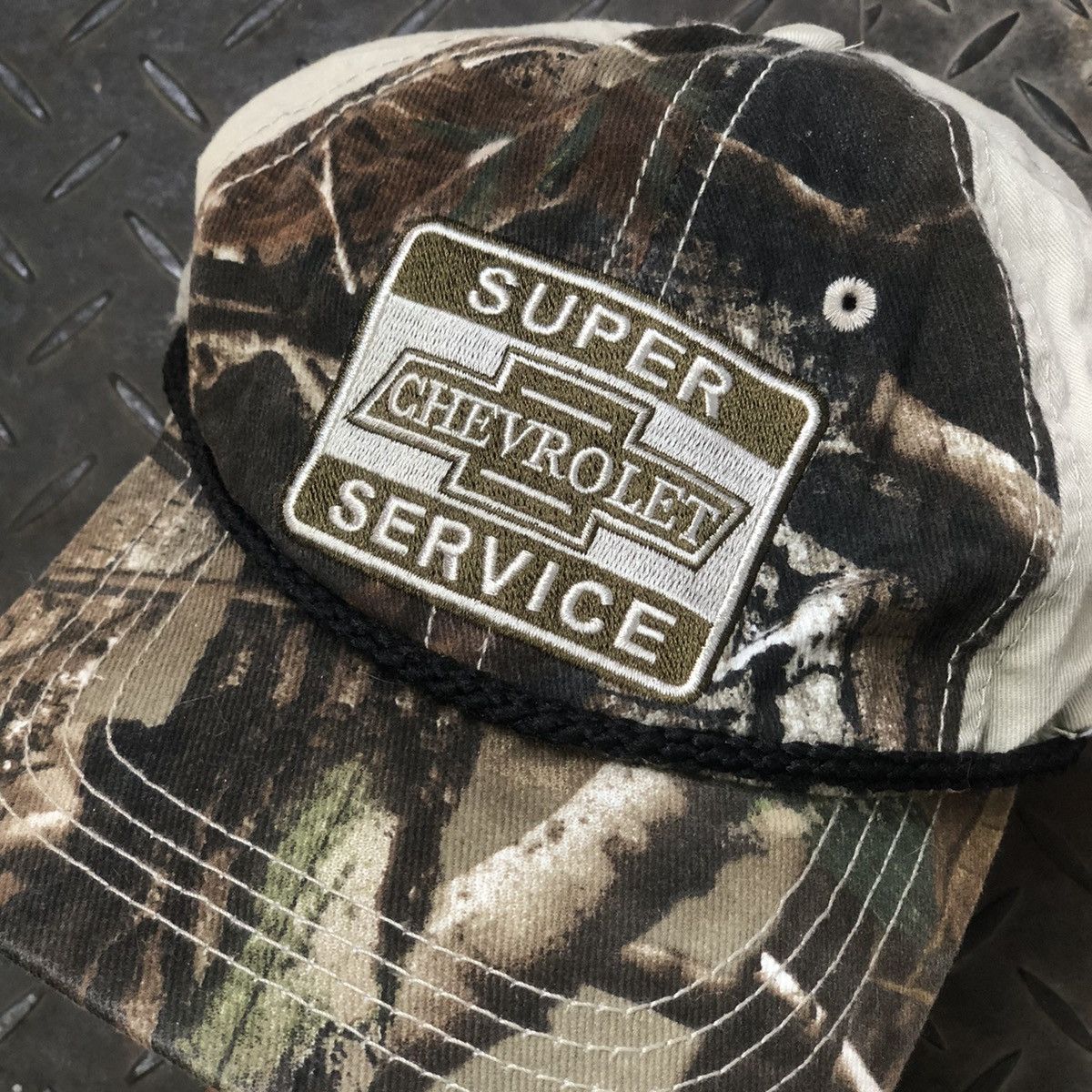 Realtree 🔥Crazy Vintage Realtree Chevrolet Embroidery Camouflage Hat Size ONE SIZE - 4 Thumbnail