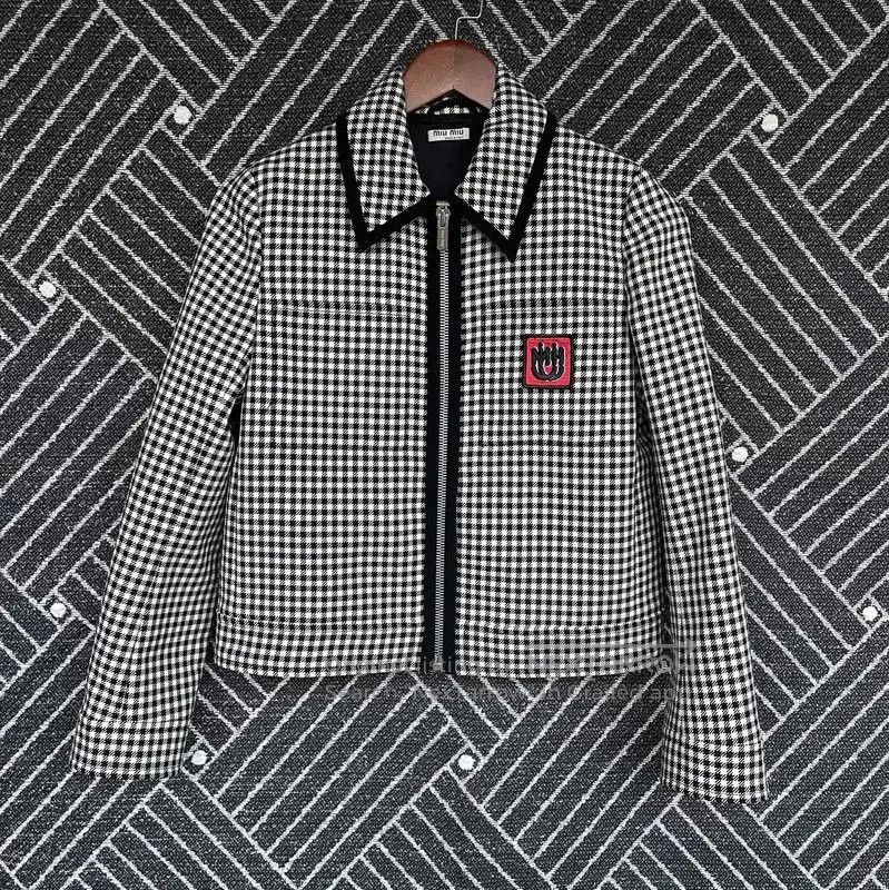 Miu Miu Miu Miu Grey Cotton Jacket for Women . Size M / US 6-8 / IT 42-44 - 1 Thumbnail