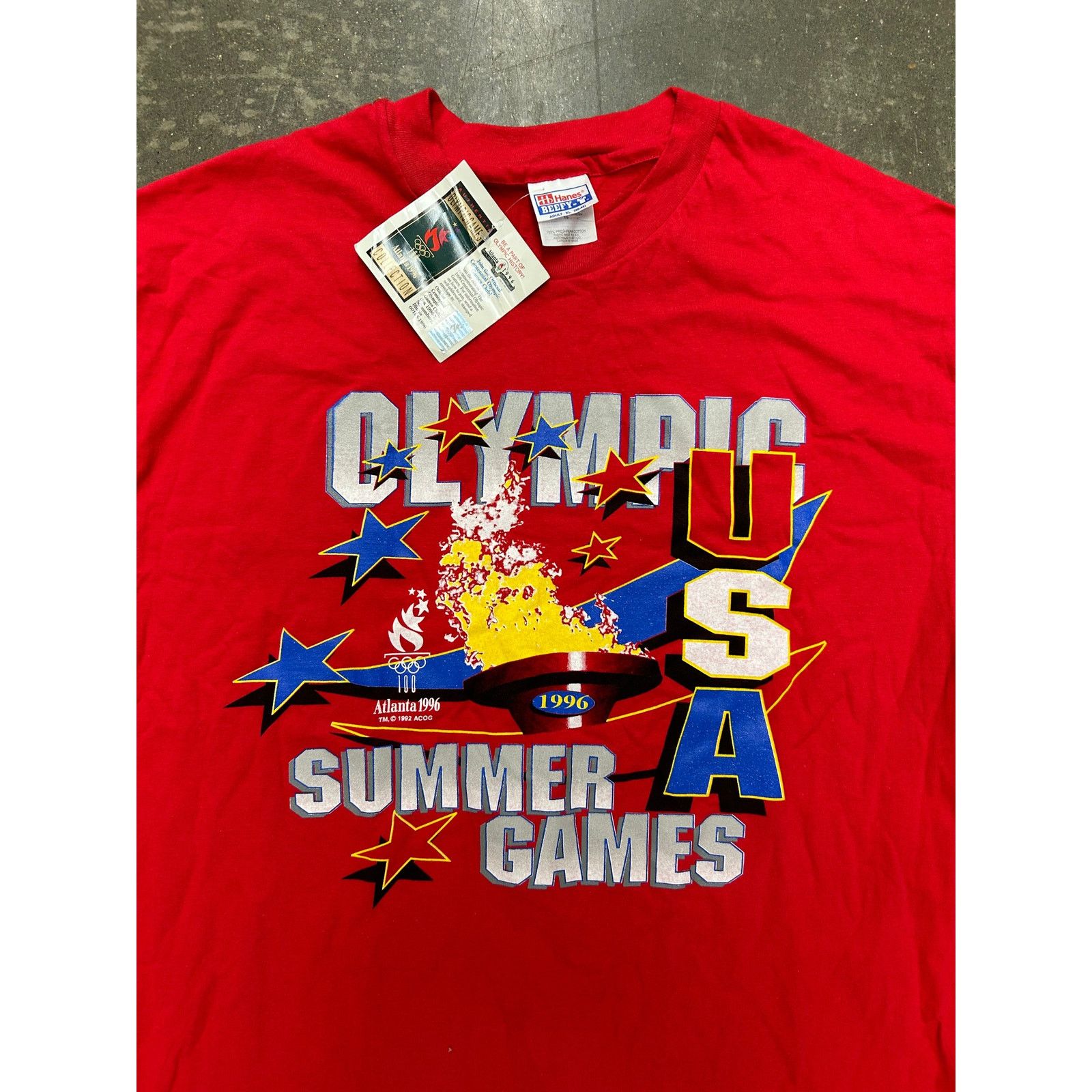 USA Olympics Vintage Jordan Era Olympic Team USA T-Shirt Size US XL / EU 56 / 4 - 2 Thumbnail
