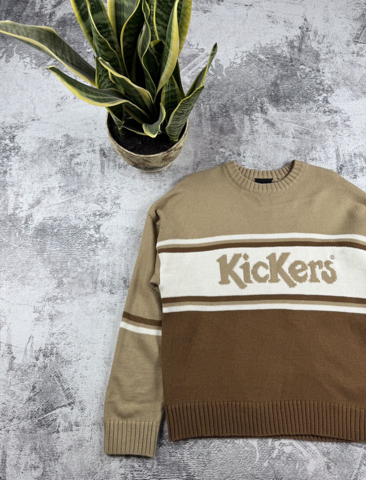 Kickers KICKERS Hip Hop Wool Knit Sweater Small Sweatshirt Pullover Size US S / EU 44-46 / 1 - 2 Thumbnail