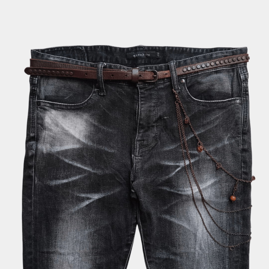 14th Addiction × CIVARIZE × Le Grande Bleu (L.G.B.) Civarize clawmark slim jean Size US 31 - 2 Thumbnail