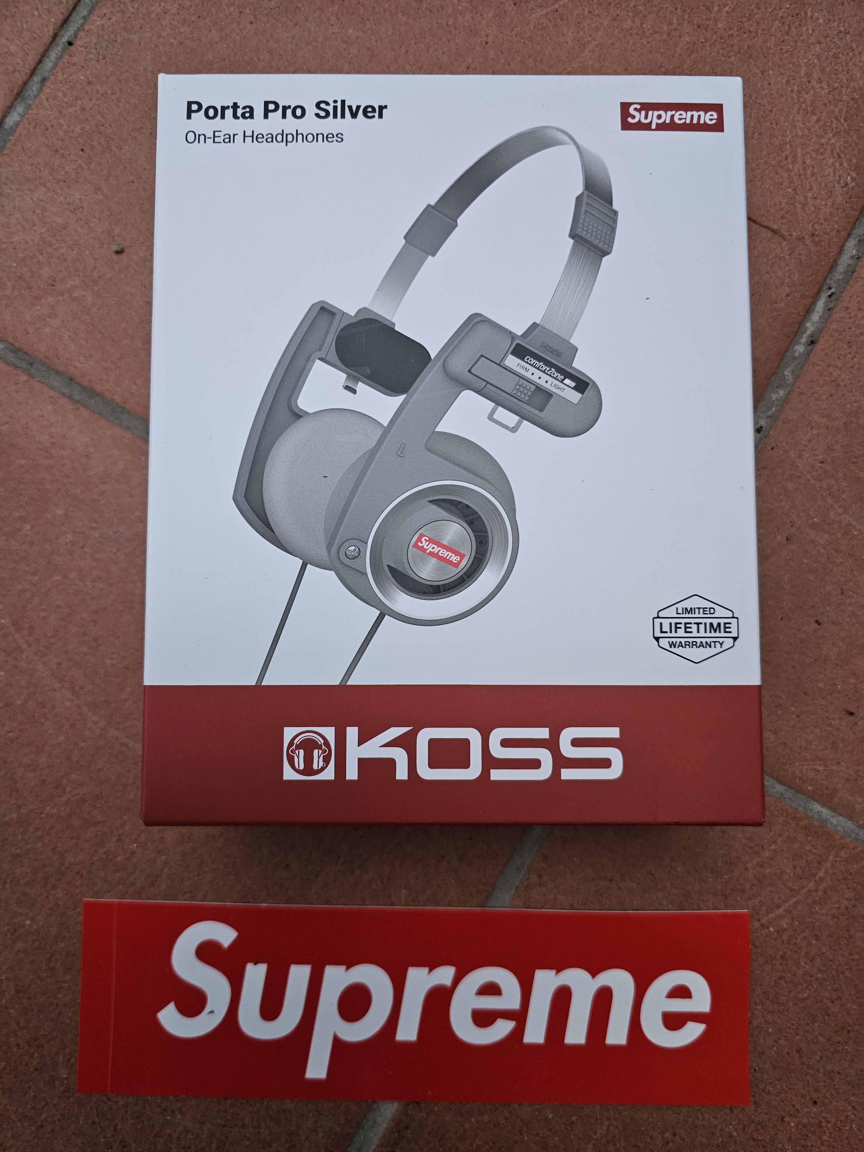 Supreme Supreme Kiss Portapro Headphones Silver | Grailed