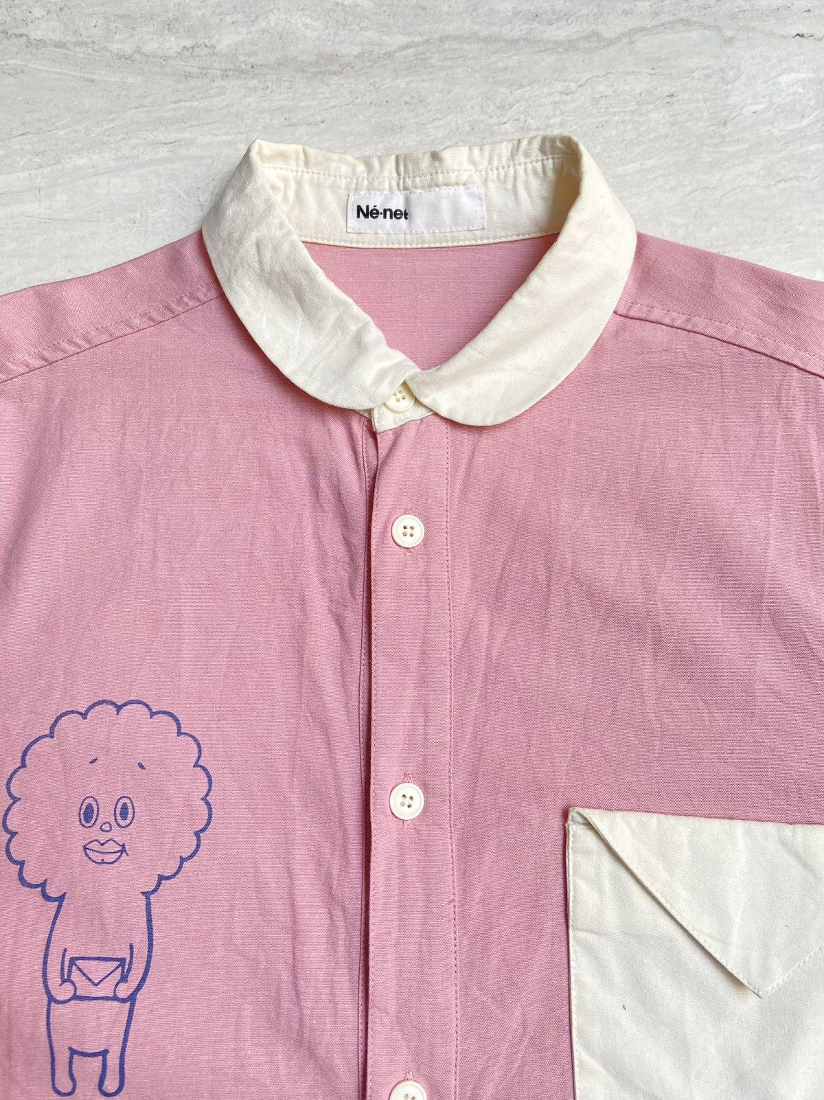Issey Miyake × Ne-Net NE-NET Pink Shirt Size US S / EU 44-46 / 1 - 4 Thumbnail