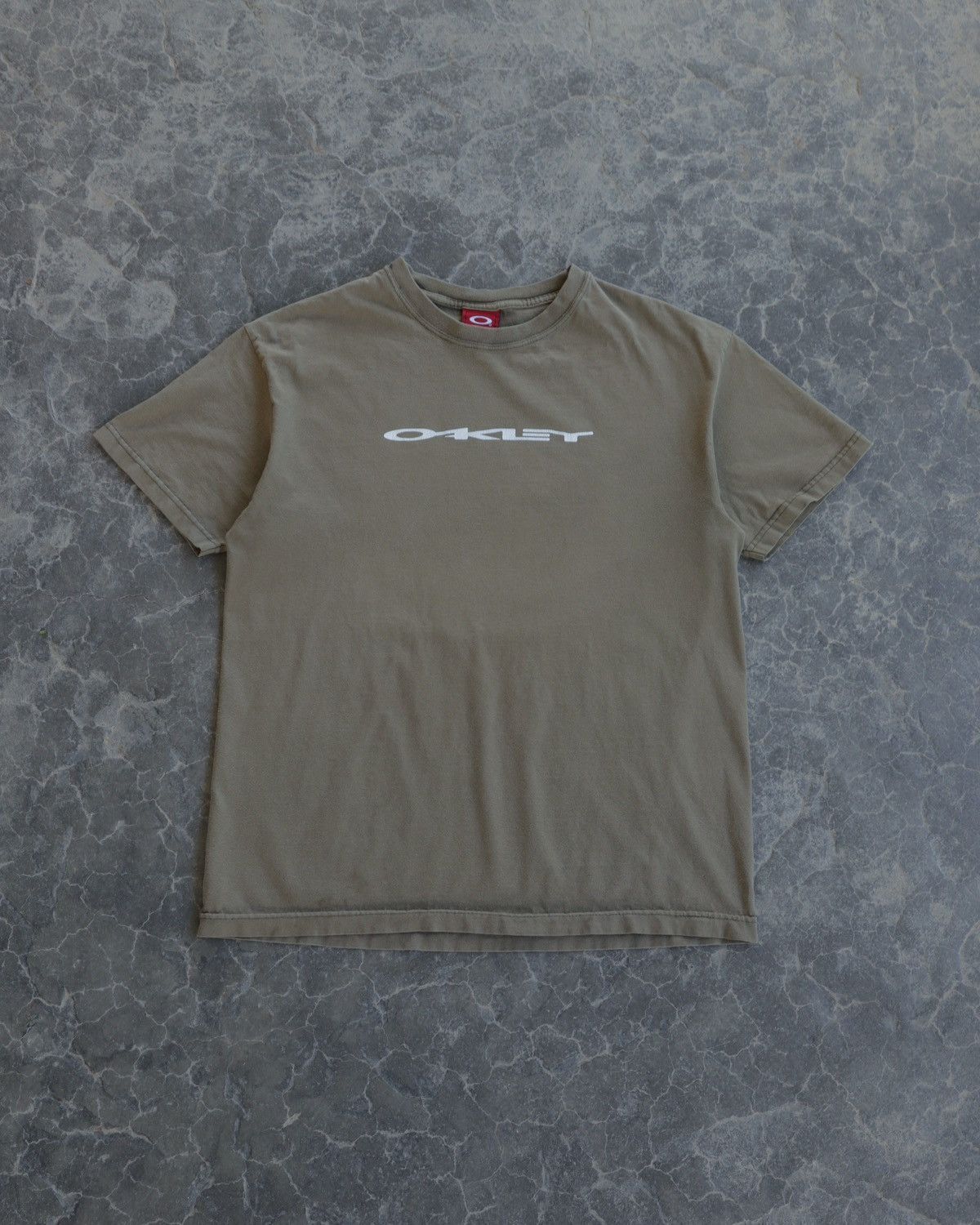 Oakley Vintage Gorpcore Archive Oakley O Software Faded Olive Tee Size US L / EU 52-54 / 3 - 1 Thumbnail