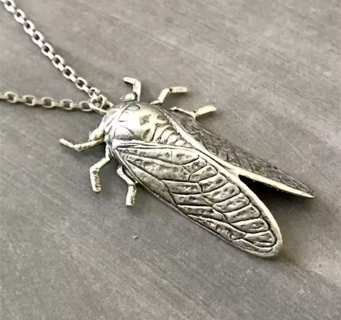 Japanese Brand Retro Metal Insect Cicada Pendant Necklace Size ONE SIZE - 3 Thumbnail