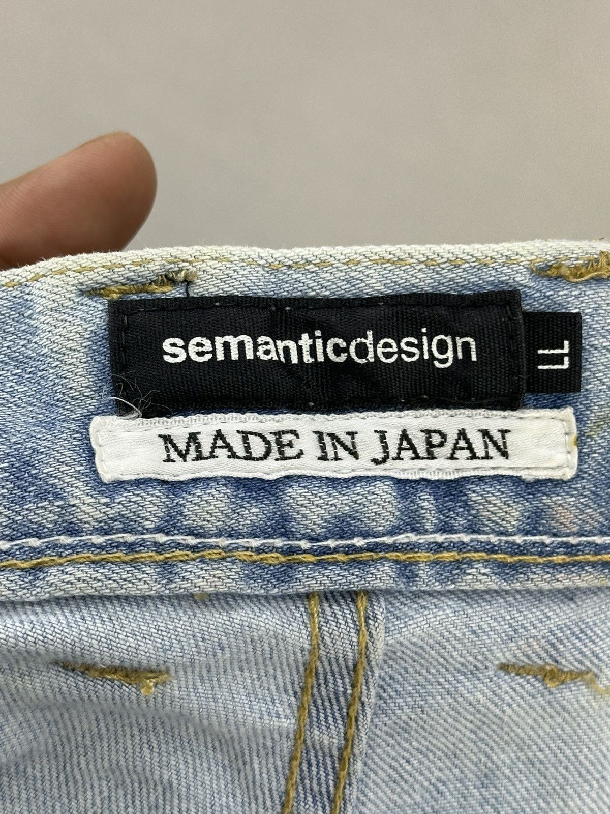semanticdesign Vintage 90’s Semanticdesign Rare Art Slim Fit Jeans Size US 35 - 11 Thumbnail