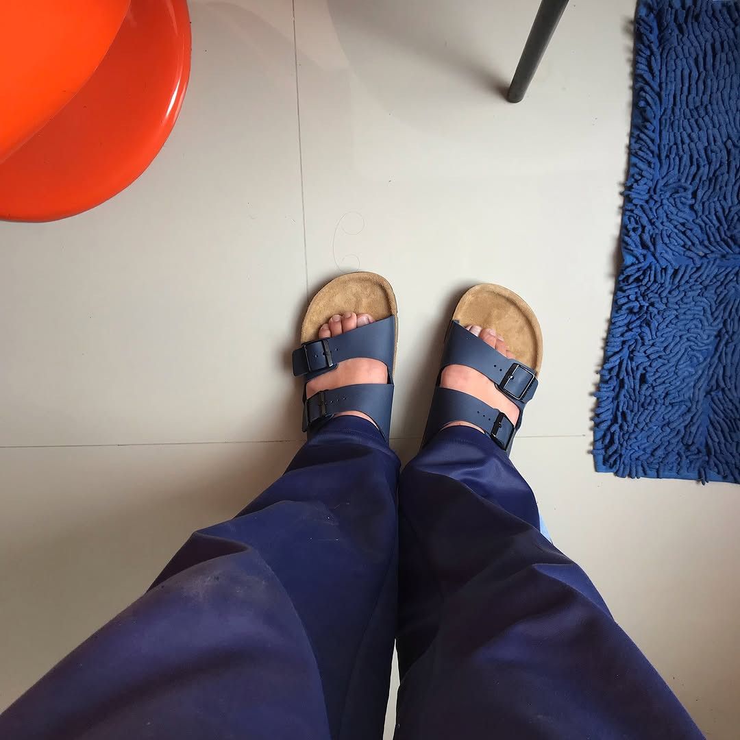 Birkenstock Birkenstock Professional Bilbao Regular Blue Sandal germany Size US 10 / EU 43 - 10 Thumbnail