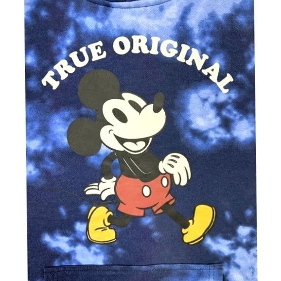 Disney Disney Mickey Mouse Hoodie Sweatshirt Tie-Dye Blue Unisex Large Pullover Sweatshirt Hoodie Size US L / EU 52-54 / 3 - 7 Thumbnail
