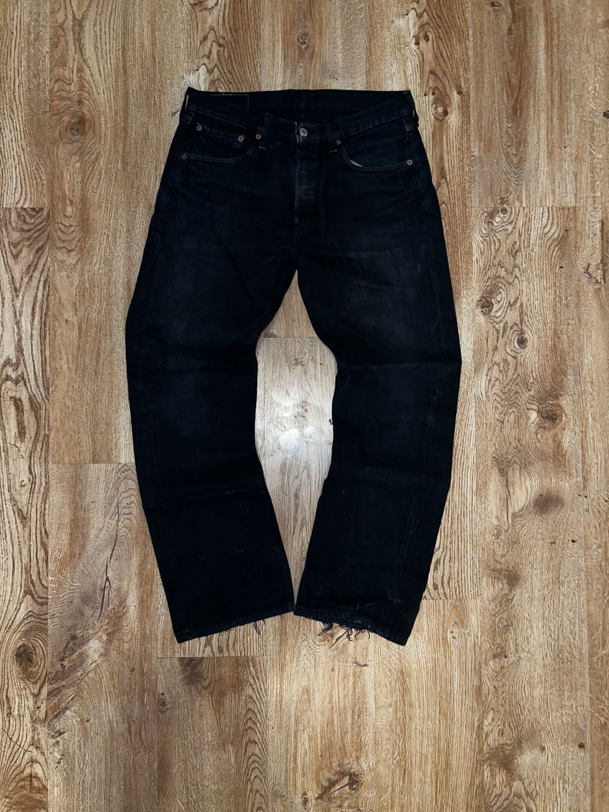 Levi's Vintage Clothing × Vintage Vintage Levis Strauss 501 black denim jeans 👖 Size US 32 / EU 48 - 7 Thumbnail