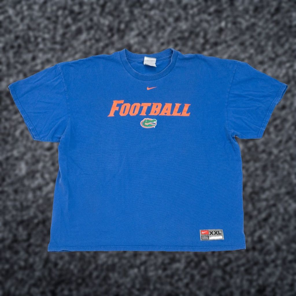 Nike VINTAGE Nike Center Swoosh Florida Gators T-Shirt 2XL Football NCAA Mens Shirts, Blue, 1990s, VTG, Logo, Short Sleeve, Crew Neck, Cotton Size US XXL / EU 58 / 5 - 1 Thumbnail