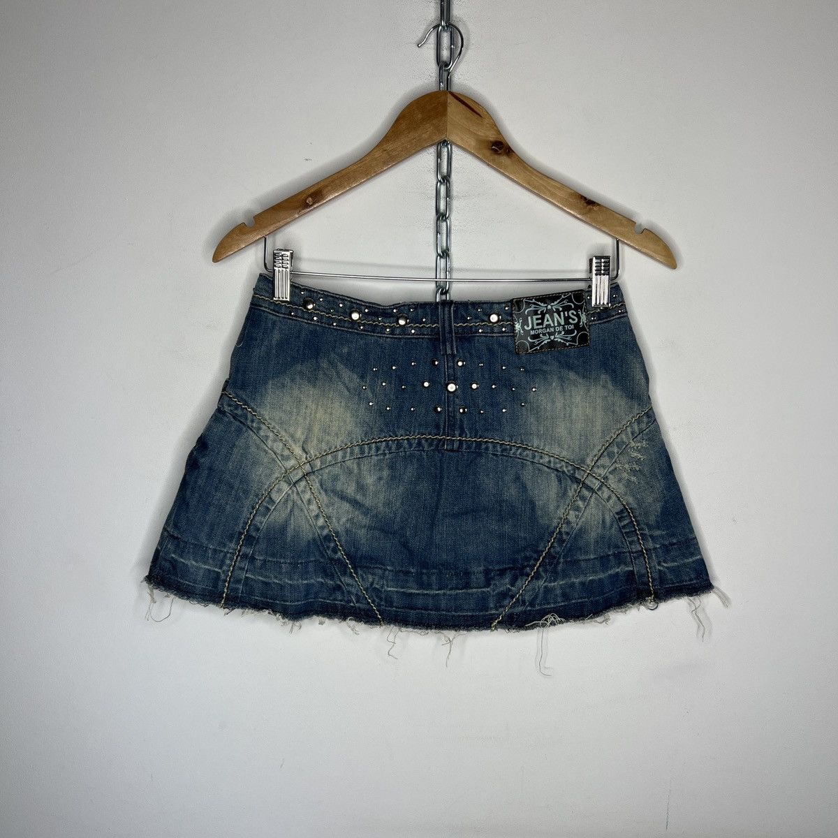 Morgan Homme Vintage mini skirt y2k pleated denim Morgan De Toi Size 26" / US 2 / IT 38 - 2 Thumbnail