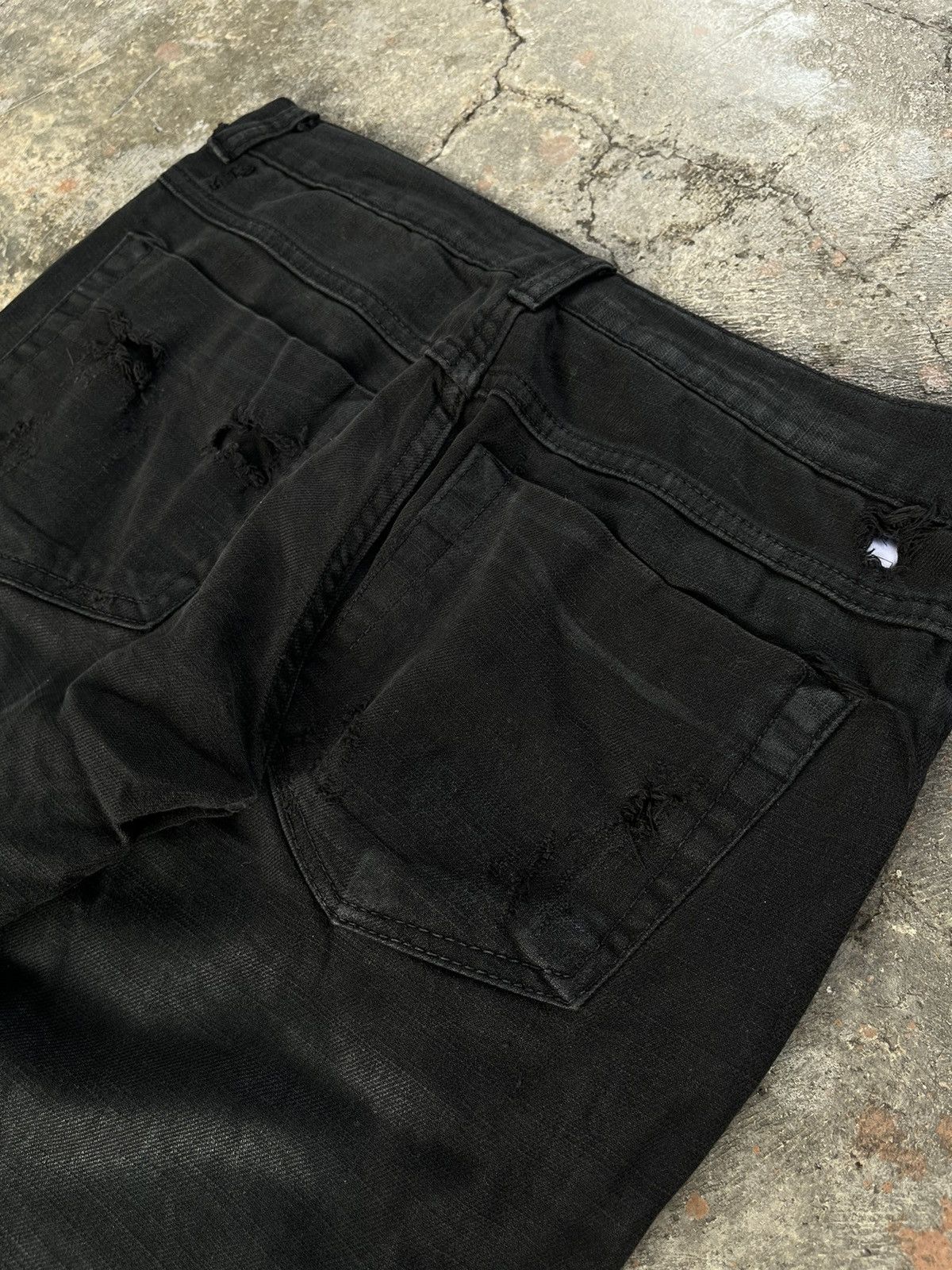 Hysteric Glamour GLAMOUR JAPANESE DISTRESSED DENIM BLACK BIKERS PANTS PUNK Size US 32 / EU 48 - 7 Thumbnail