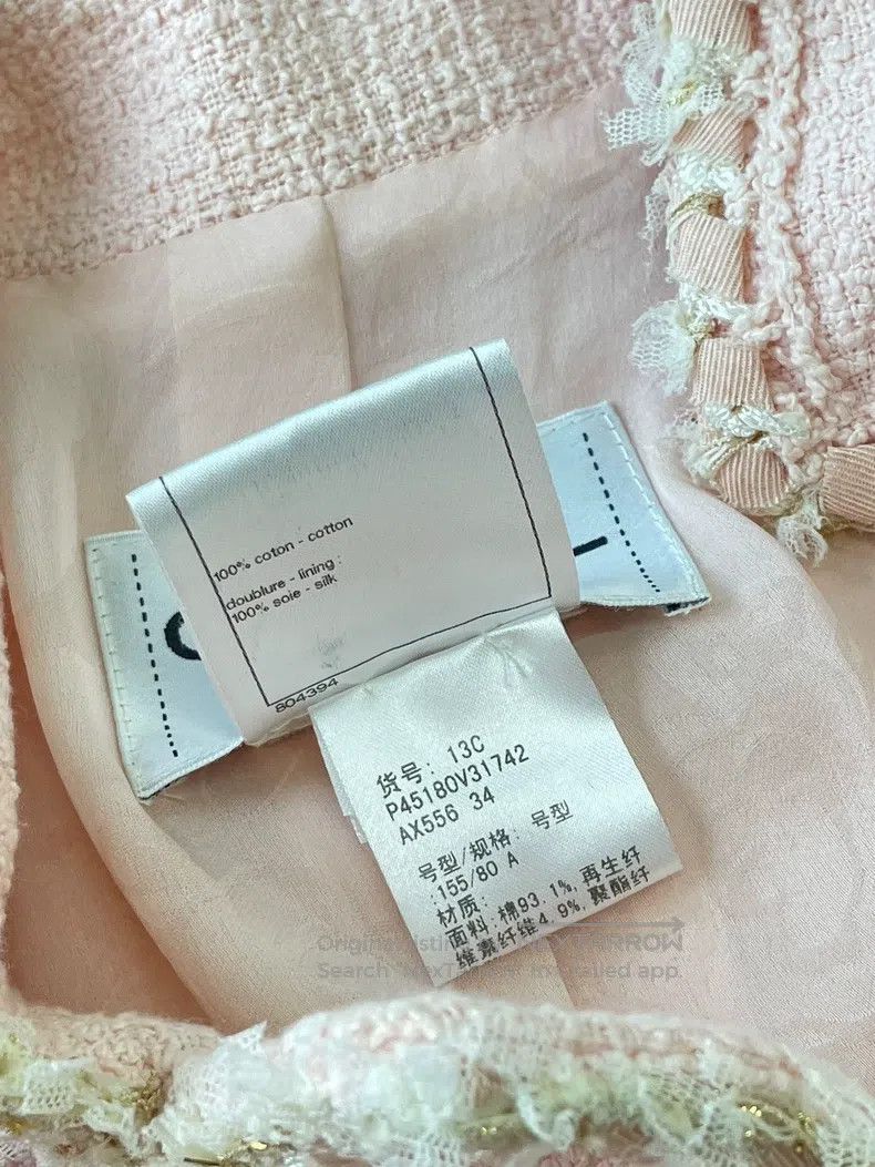 Chanel Chanel Versailles Garden Series Pink Tweed Coat Size XXS / US 00 / IT 34 - 7 Thumbnail