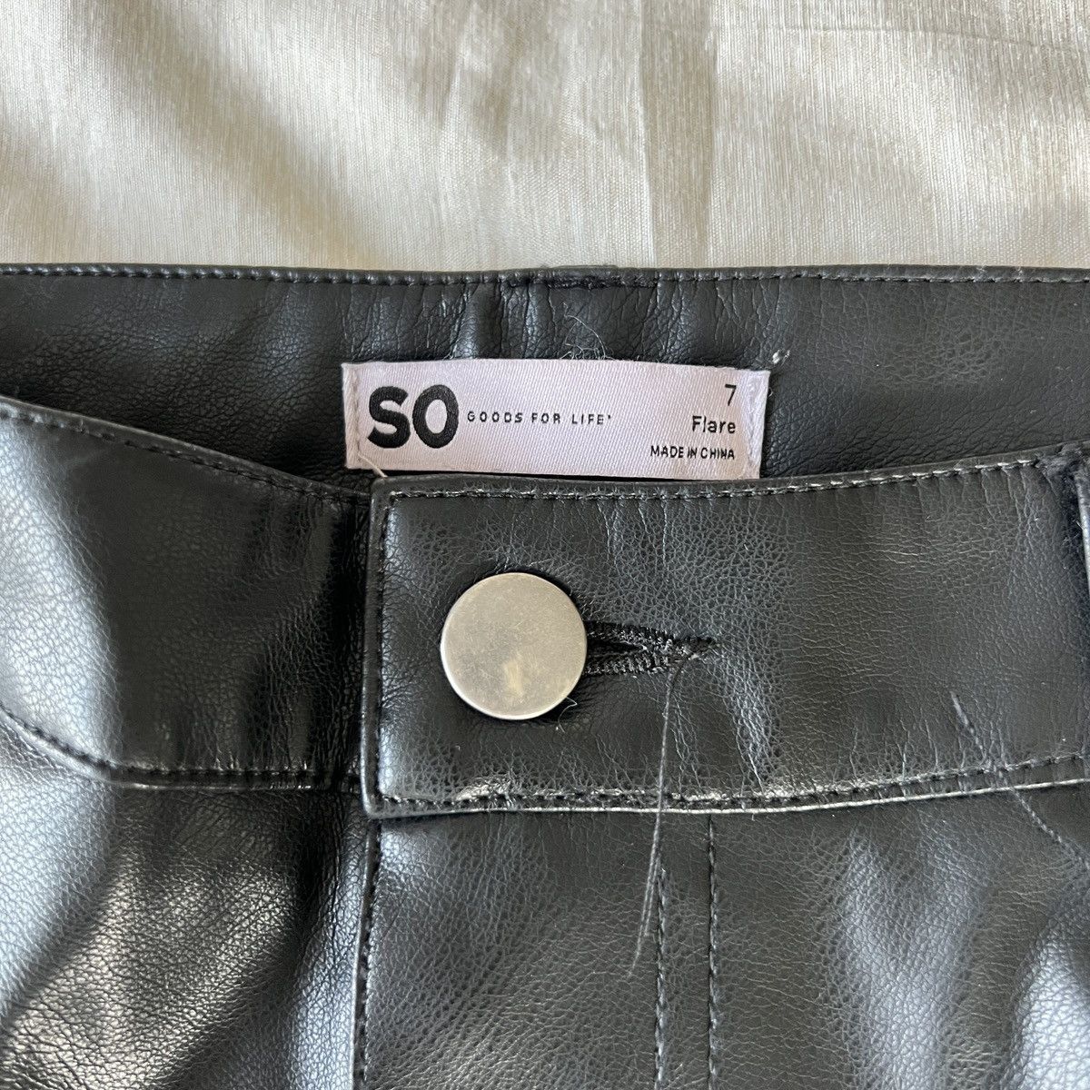 Other SO black leather flare pants Size 28" / US 6 / IT 42 - 3 Thumbnail