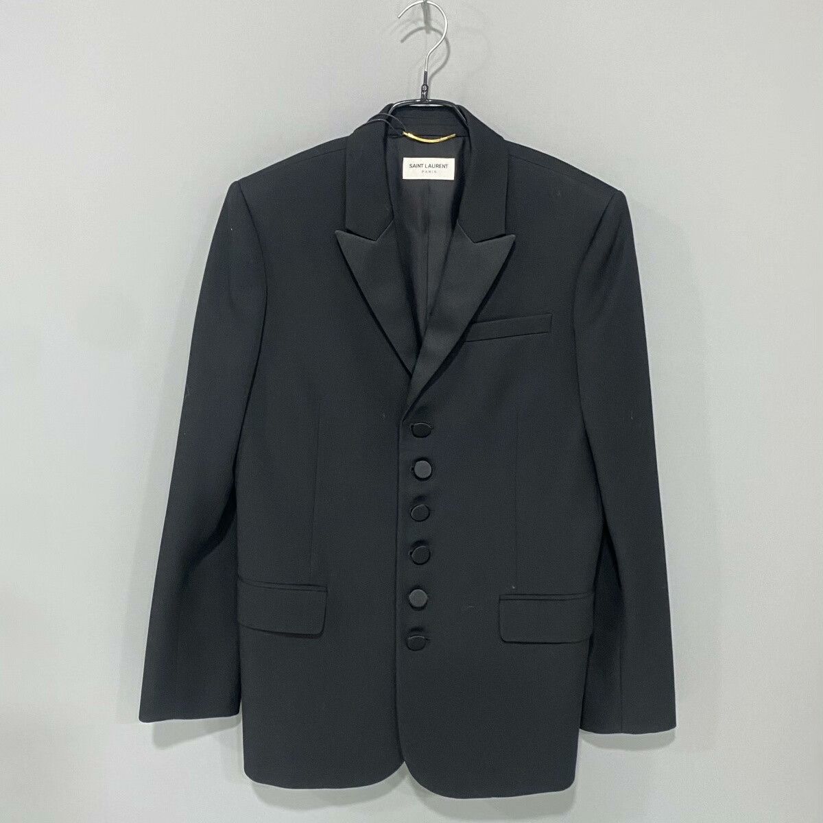 Saint Laurent Paris Saint Laurent Black Smoking Blazer Size S / US 4 / IT 40 - 1 Thumbnail