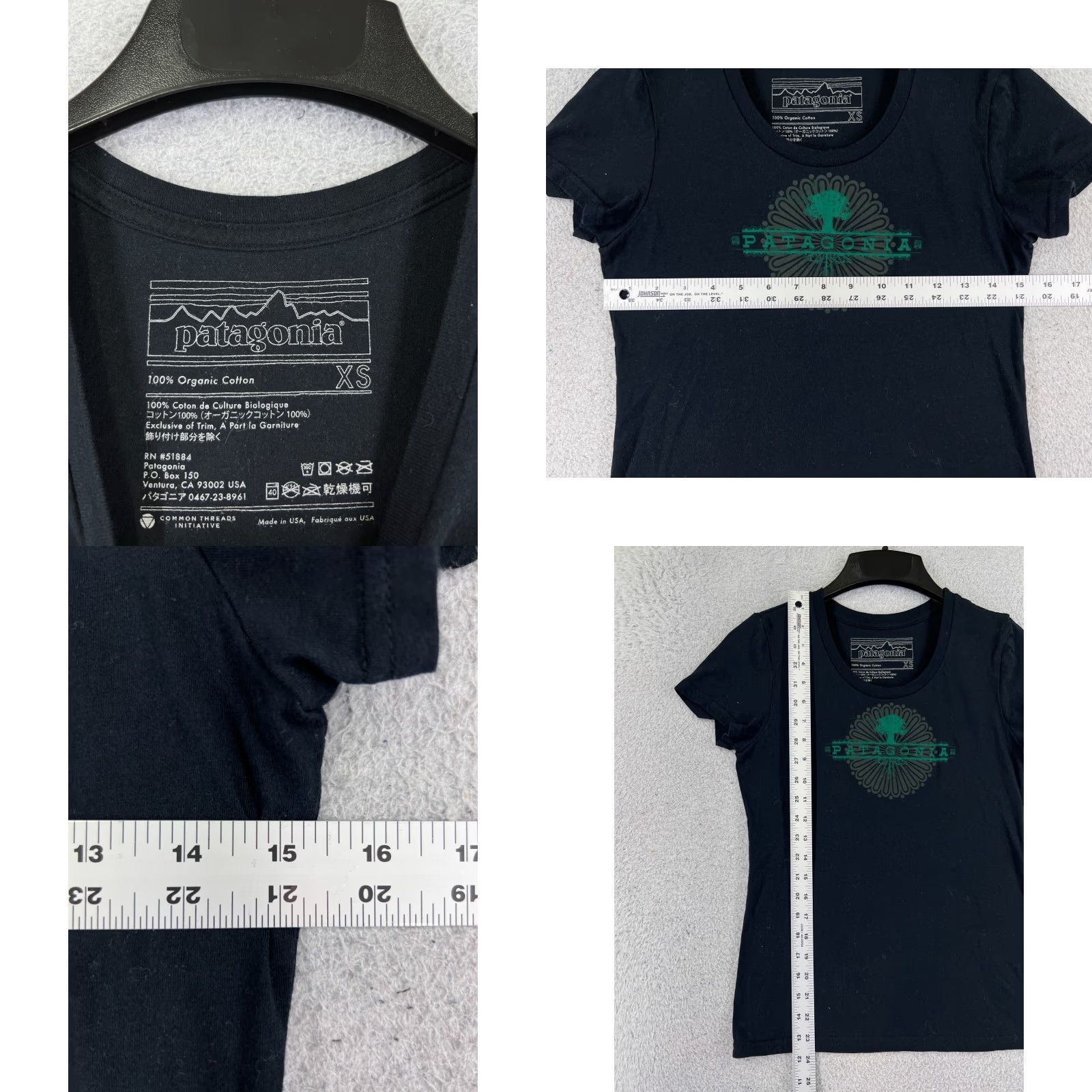 The North Face The North Face Shirt Womens XS Black Green Tree Chrysanthemum Logo Size XS / US 0-2 / IT 36-38 - 8 Thumbnail