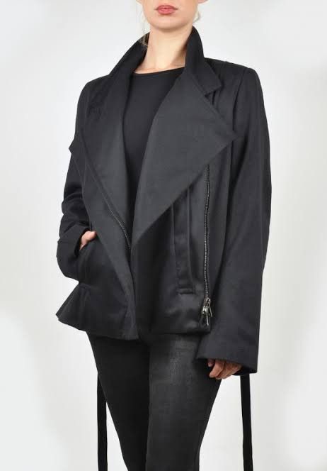 Ann Demeulemeester Ann demeulemeester Fleecewool Tie Jacket Size XXS / US 00 / IT 34 - 1 Thumbnail