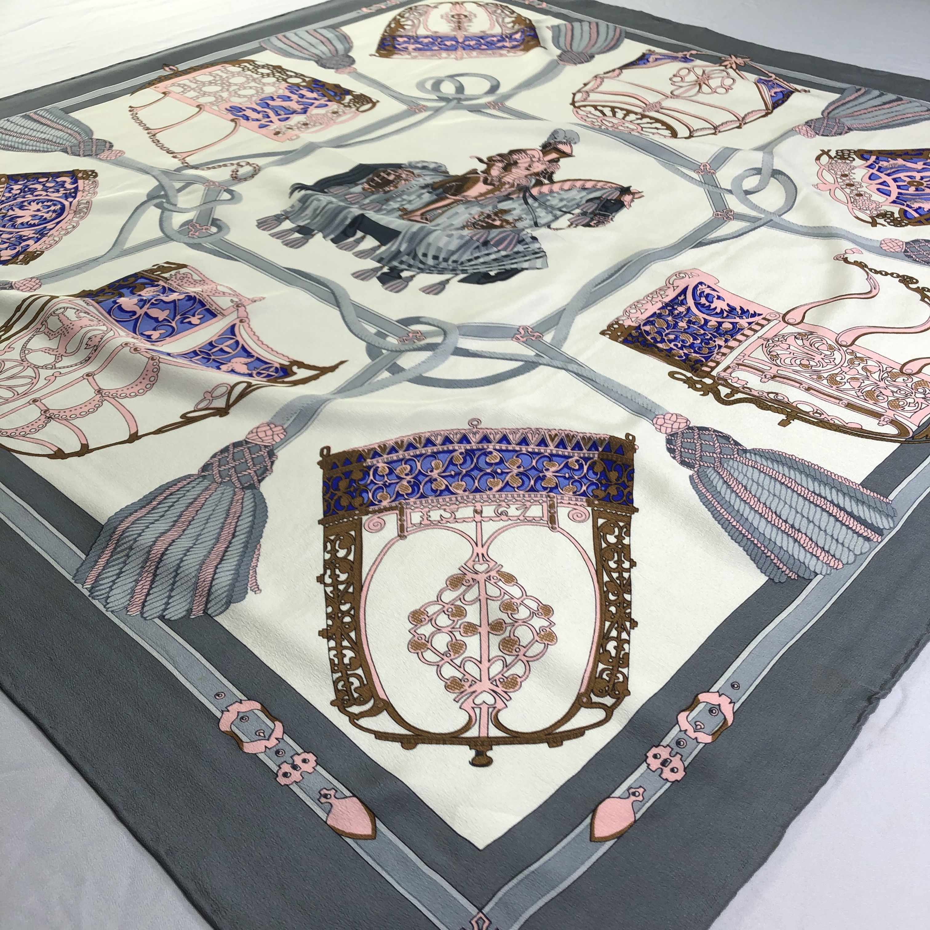 Lancel × Vintage Vintage Lancel Silk Scarf Size ONE SIZE - 4 Thumbnail